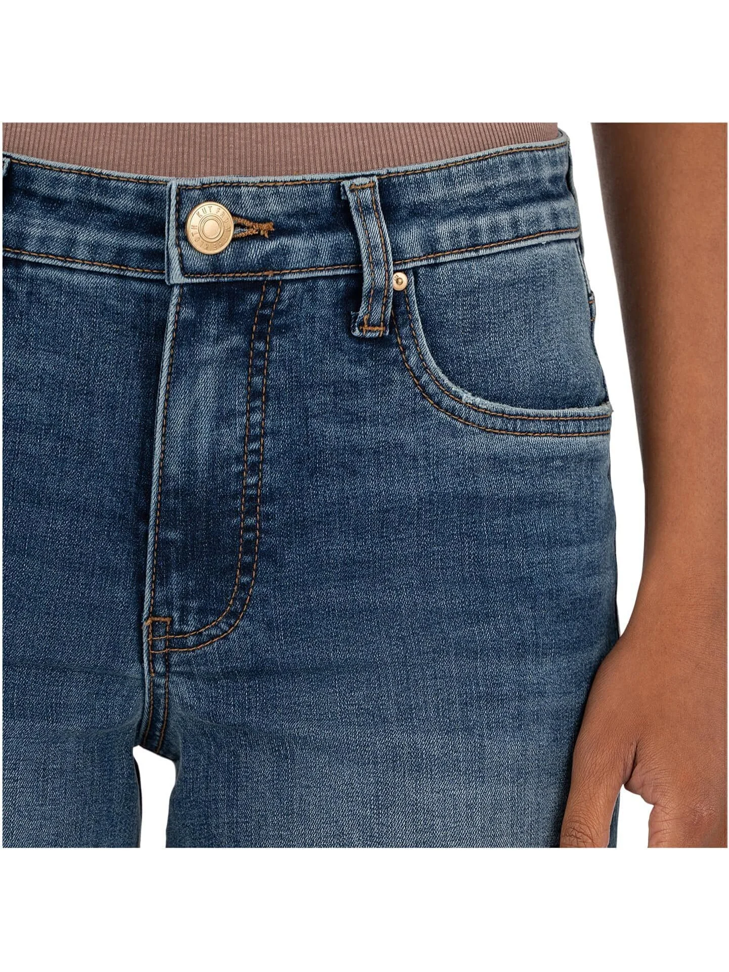 Джинсы KUT from the Kloth Charlotte High-rise-fab Ab Wide Leg, цвет Historical — изображение 4 из 4