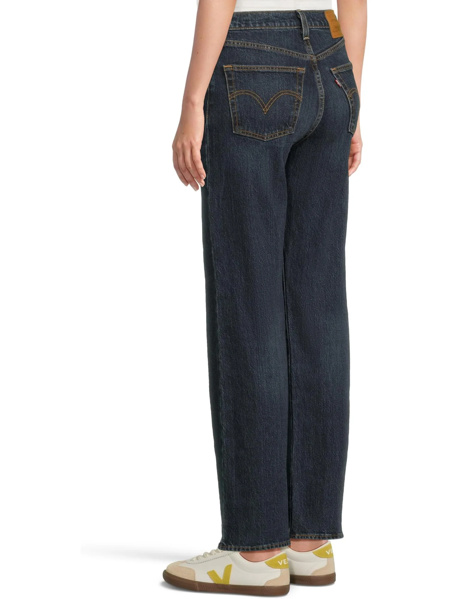 Джинсы Levi's Premium Ribcage Full Length — изображение 3 из 5, синий