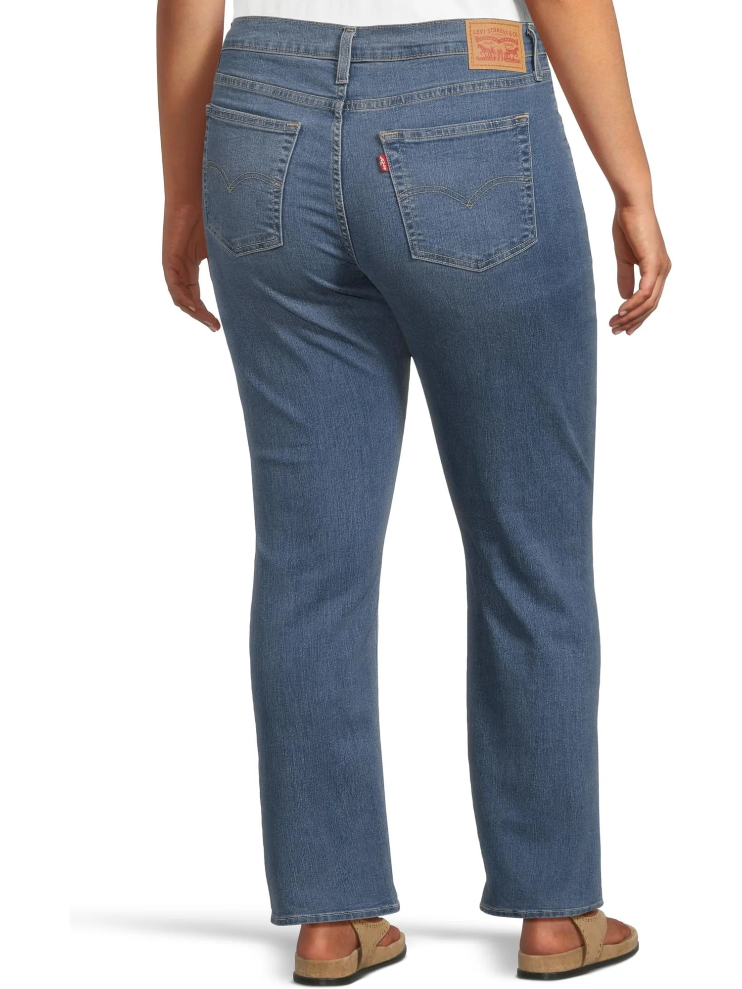 Джинсы Levi's Womens 724 High Rise Straight — изображение 3 из 5, индиго