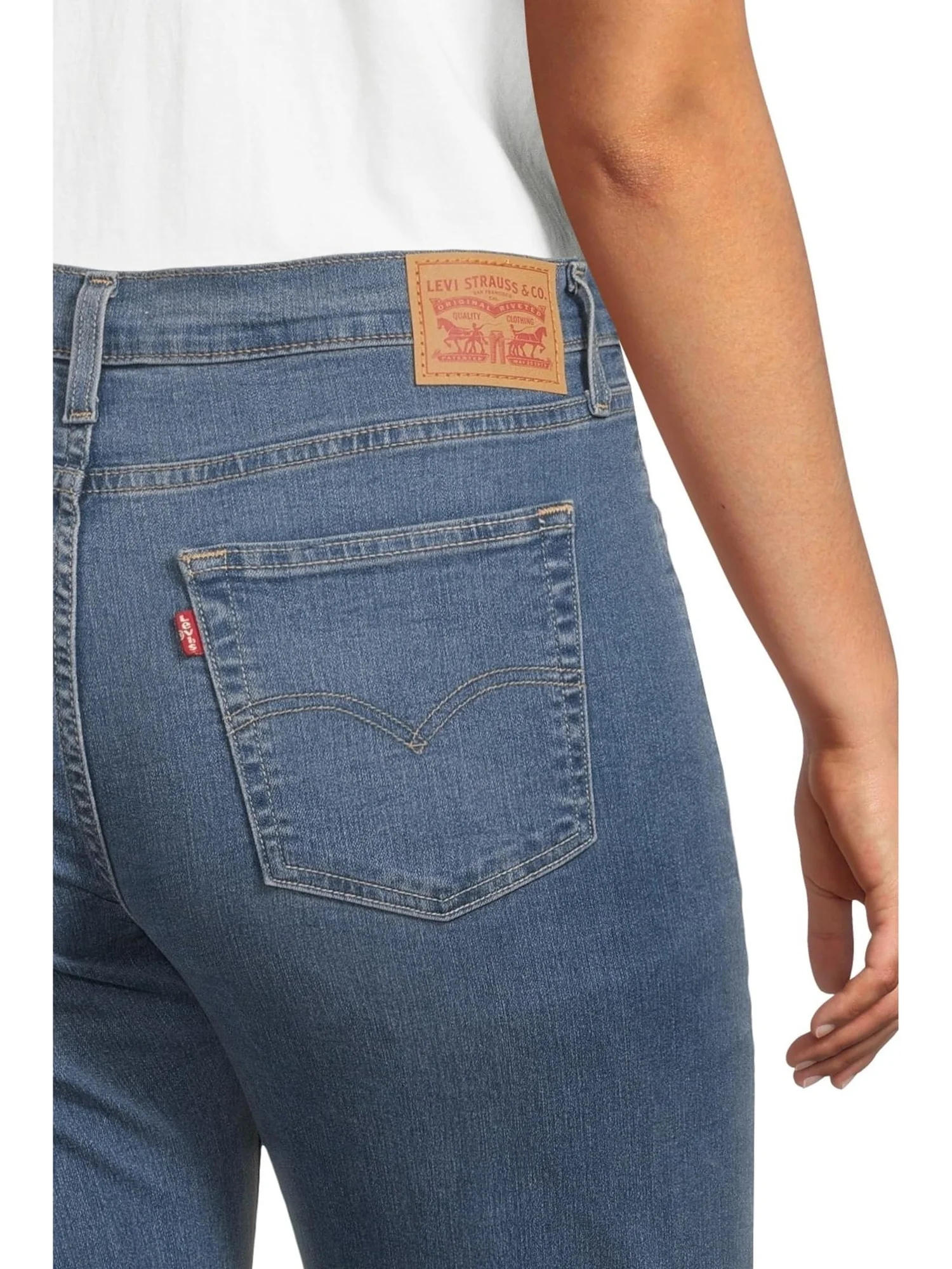 Джинсы Levi's Womens 724 High Rise Straight — изображение 4 из 5, индиго