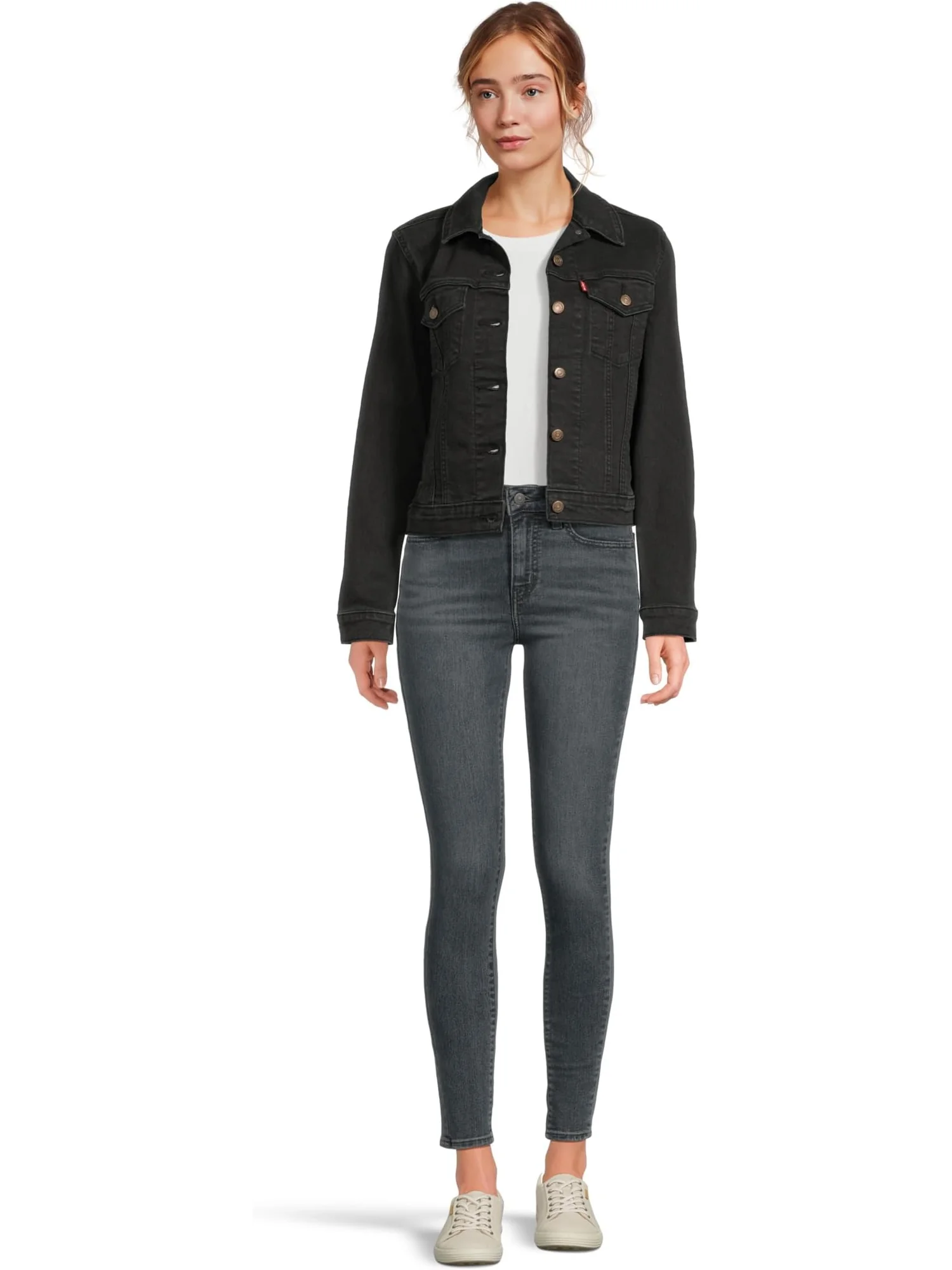 Женские джинсы Levi's Womens 721 High Rise Skinny — изображение 5 из 5, серый