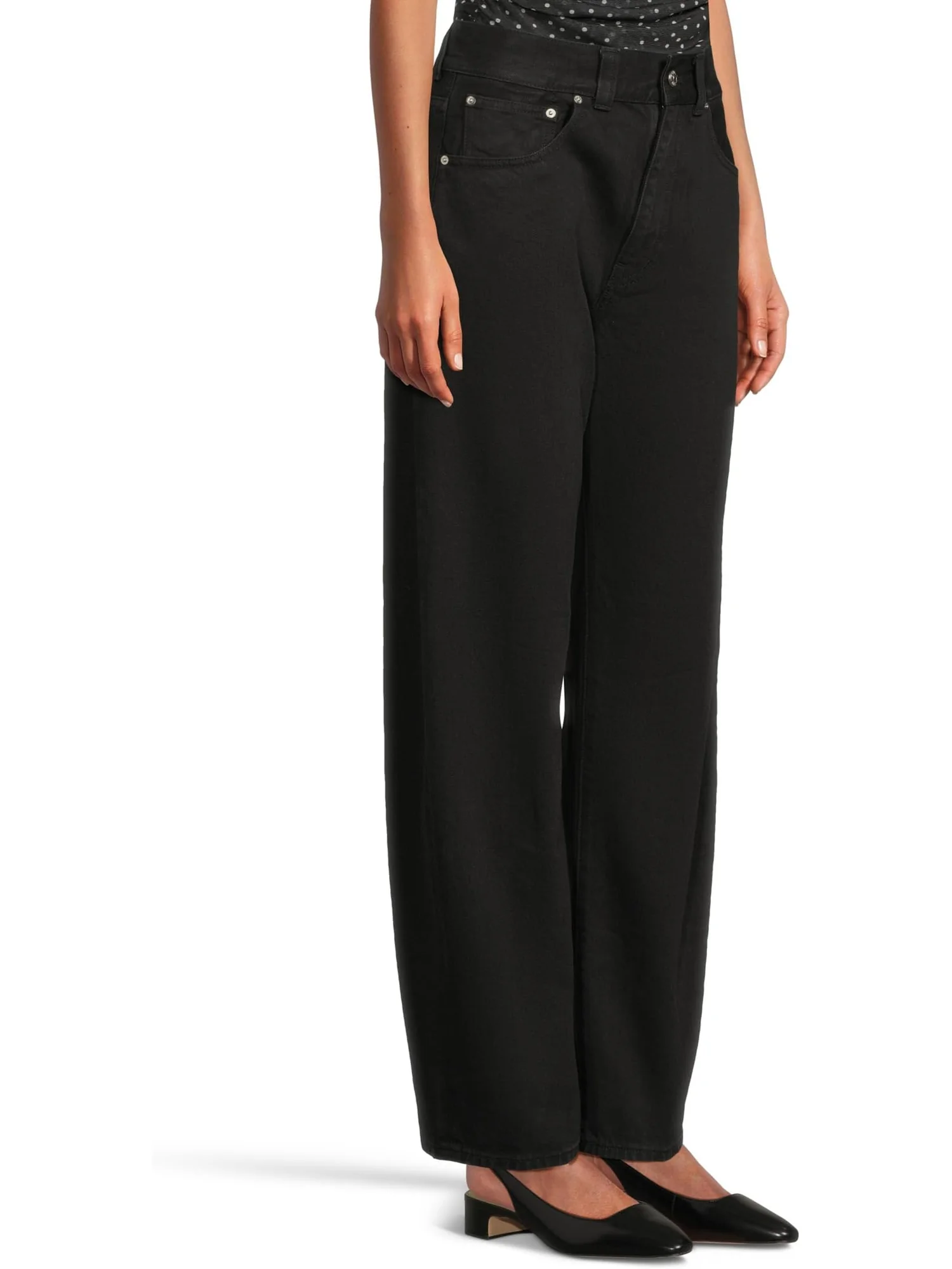 Джинсы Madewell Balloon Jean In Black Frost — изображение 2 из 5, черный