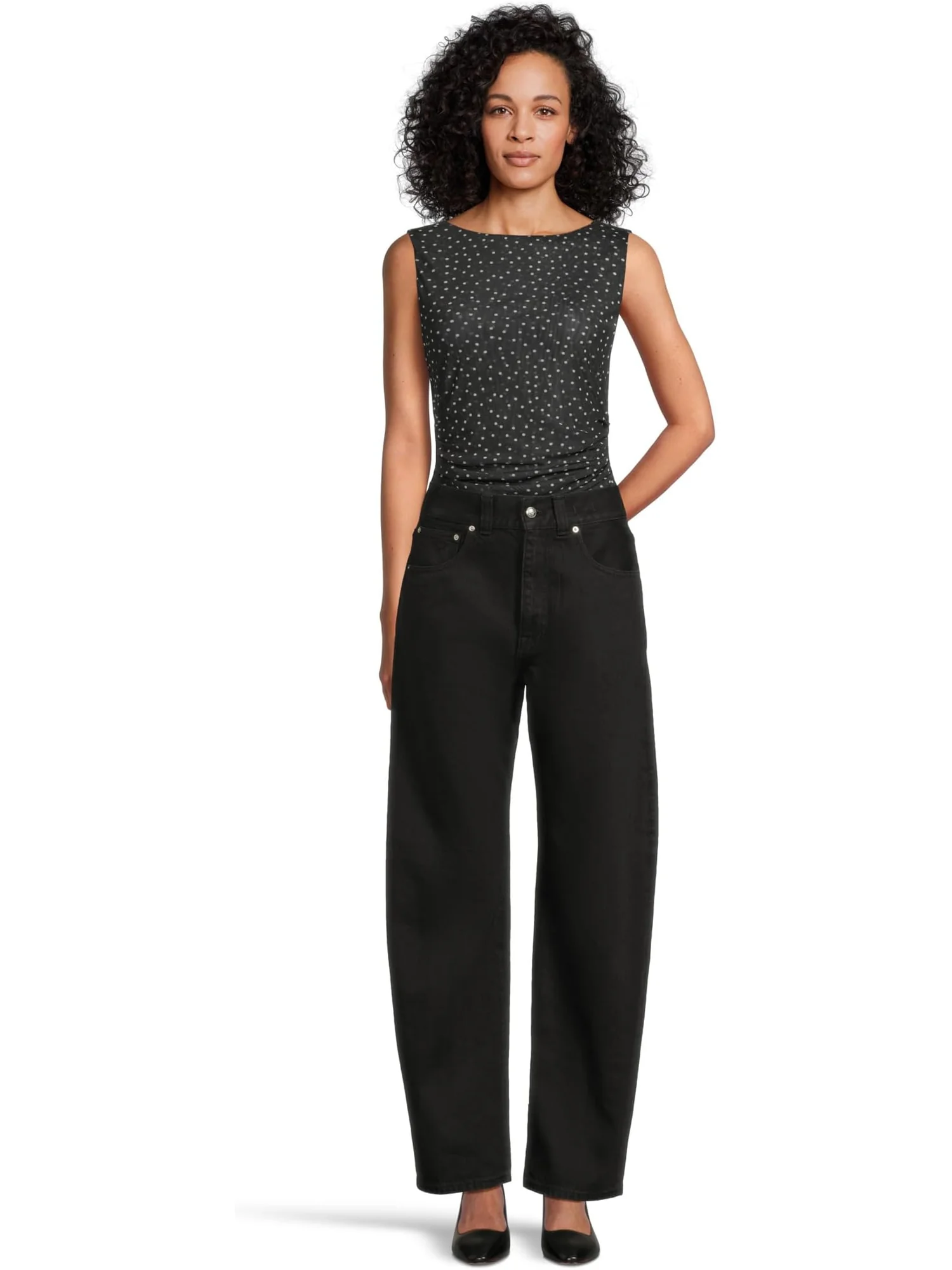 Джинсы Madewell Balloon Jean In Black Frost — изображение 5 из 5, черный