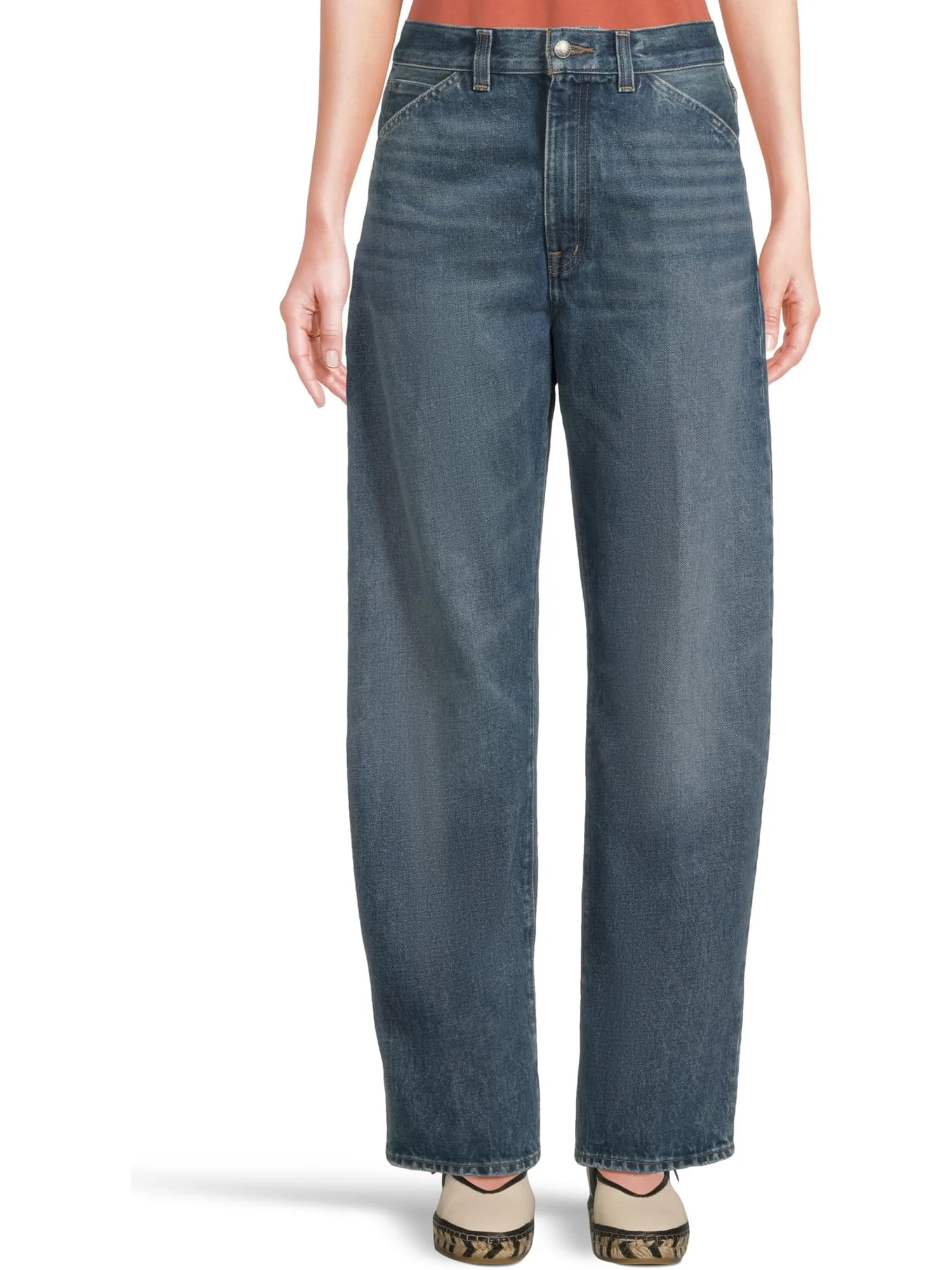 Джинсы Madewell Balloon Jean In Greendale Wash, цвет Greendale Wash — изображение 1 из 5