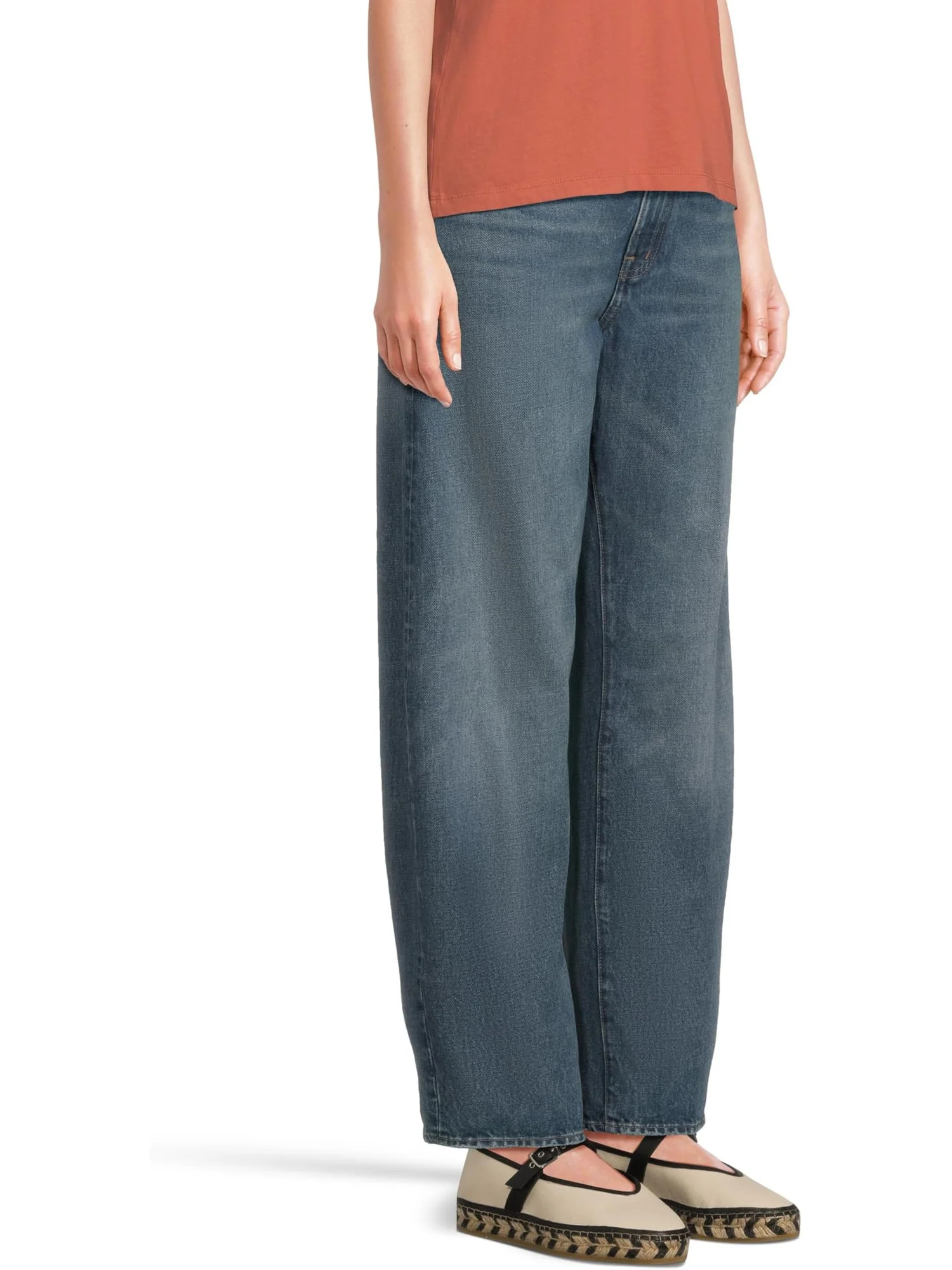 Джинсы Madewell Balloon Jean In Greendale Wash, цвет Greendale Wash — изображение 2 из 5