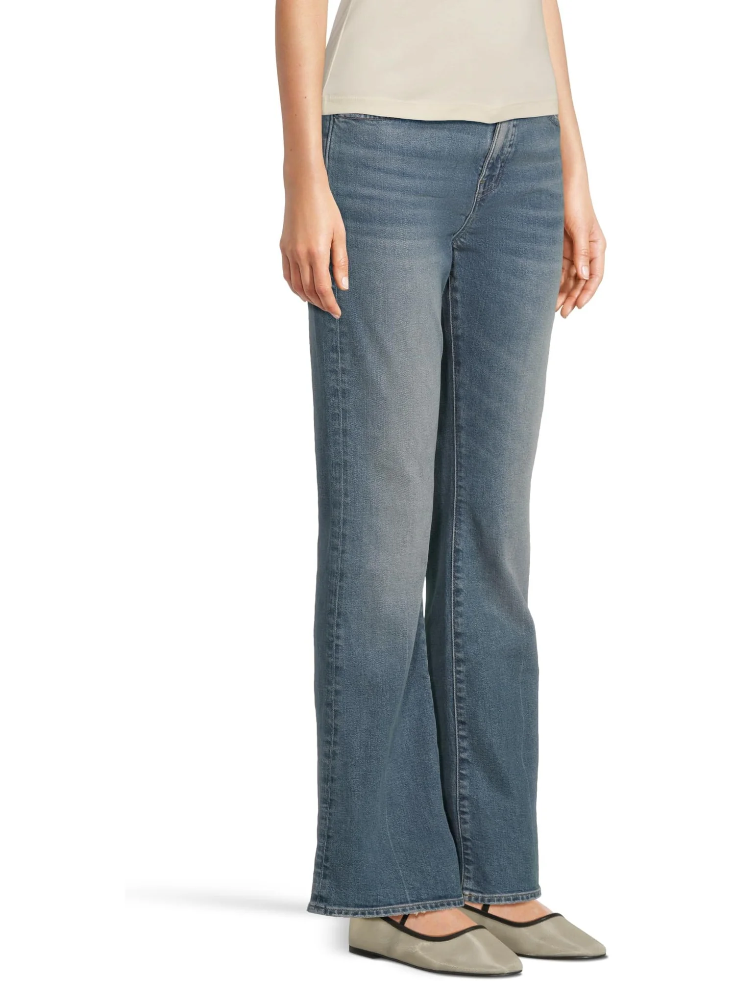 Джинсы Madewell Vintage Flare Jean in Bouvier Wash — изображение 2 из 5, пыльно-синий