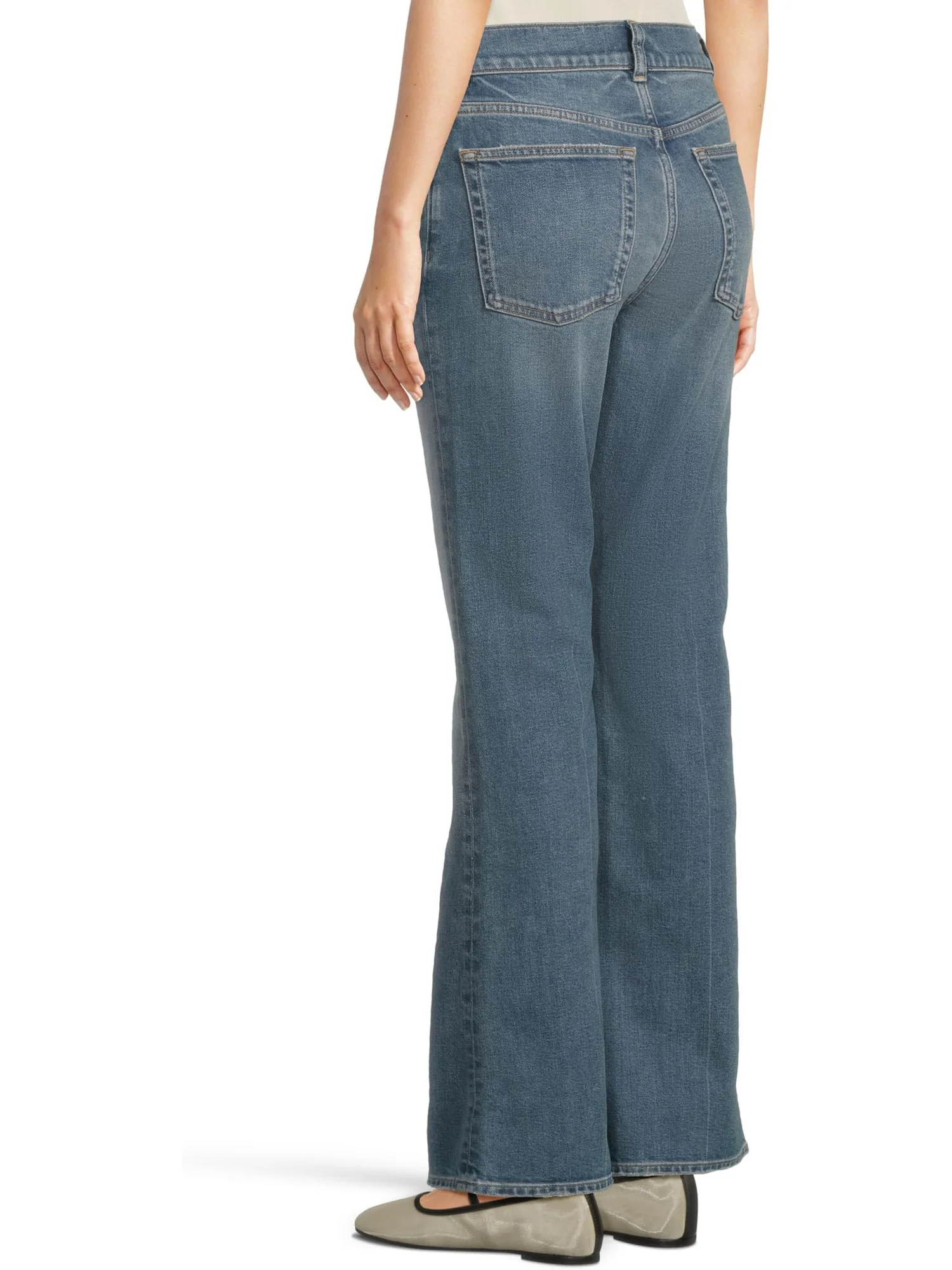 Джинсы Madewell Vintage Flare Jean in Bouvier Wash — изображение 3 из 5, пыльно-синий