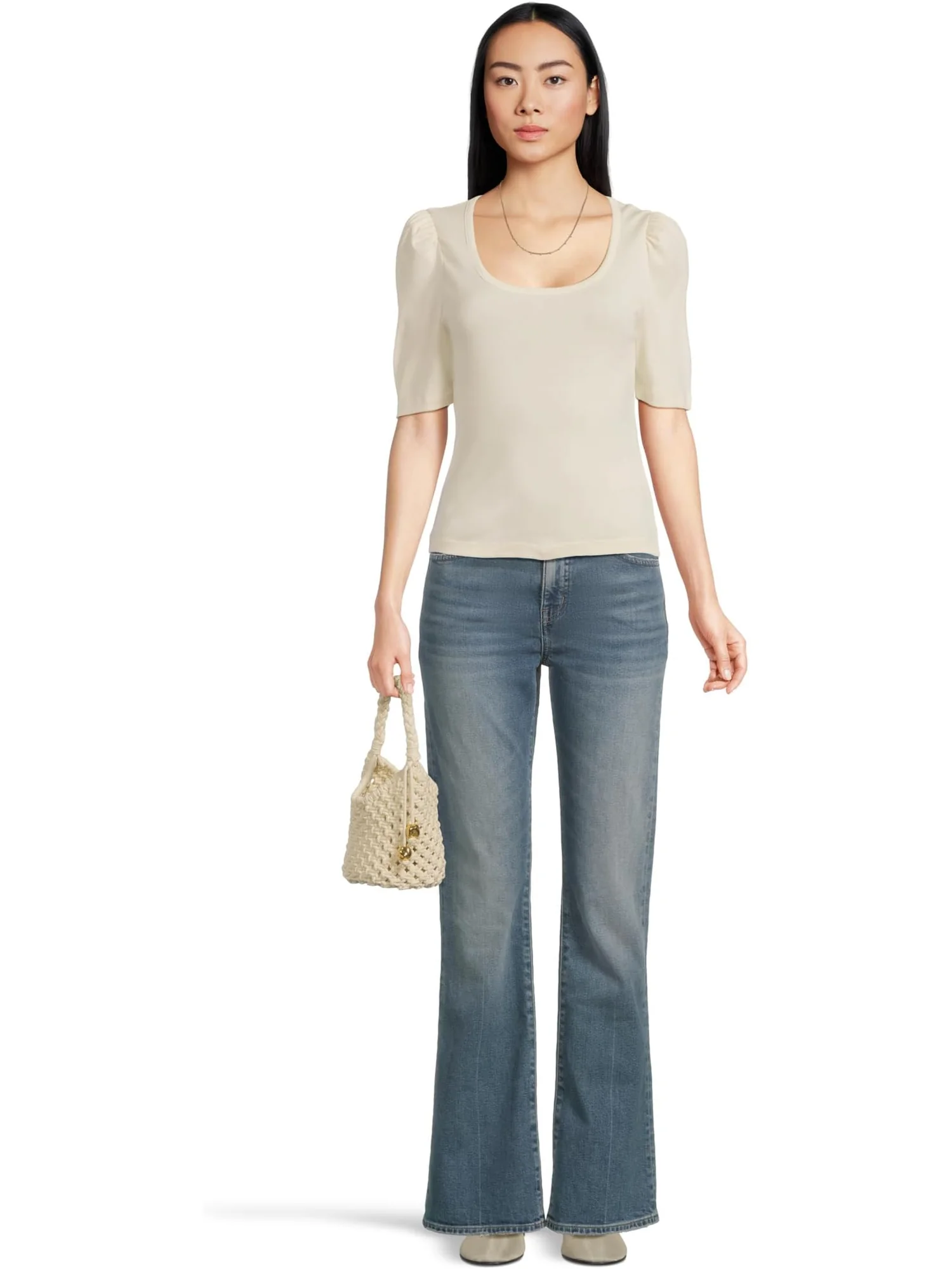 Джинсы Madewell Vintage Flare Jean in Bouvier Wash — изображение 5 из 5, пыльно-синий