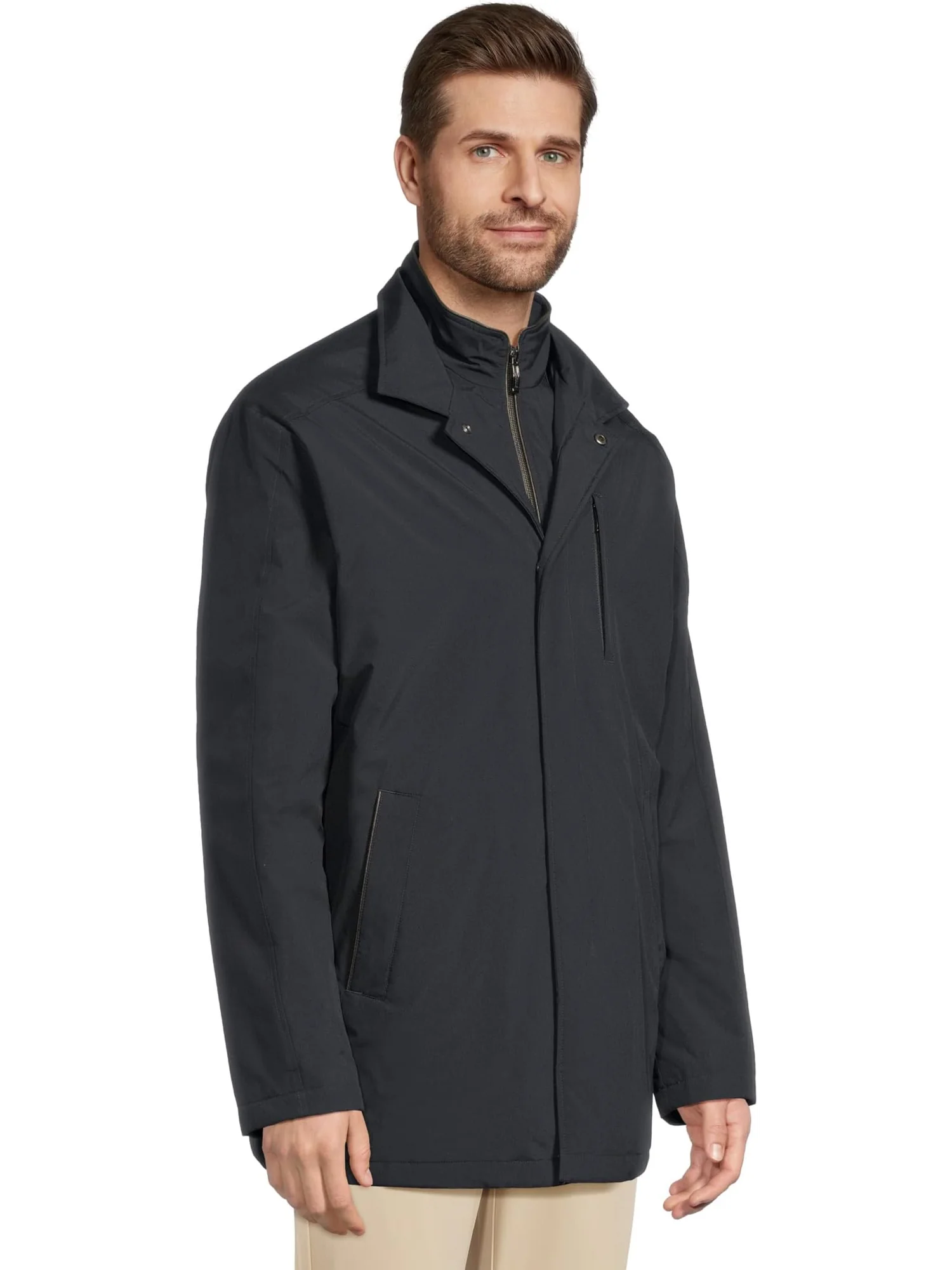 Пальто Johnston & Murphy Upton City Coat — изображение 2 из 5, темно-синий
