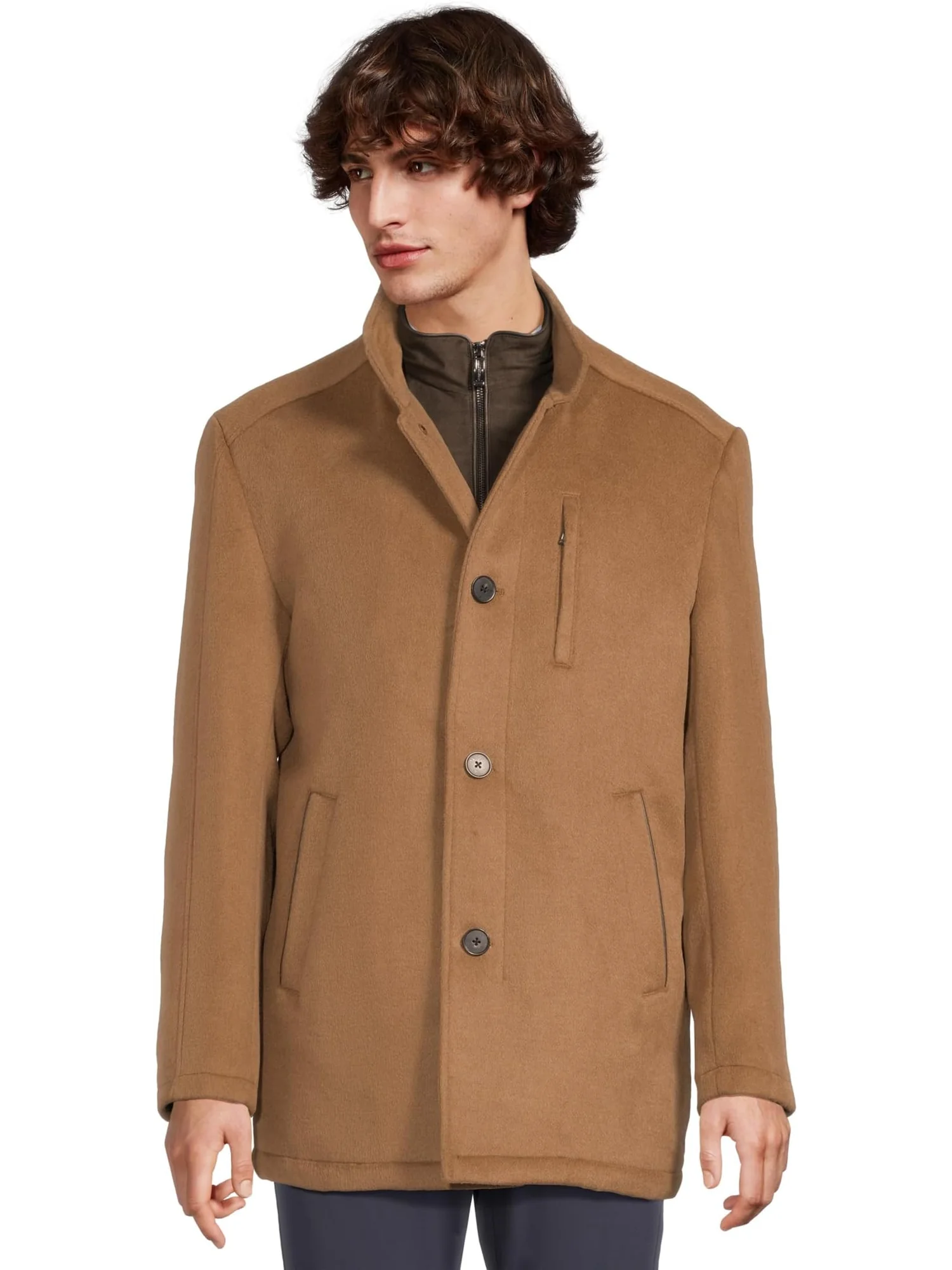 Пальто Johnston & Murphy Upton Car Coat — изображение 1 из 5, цвет виски