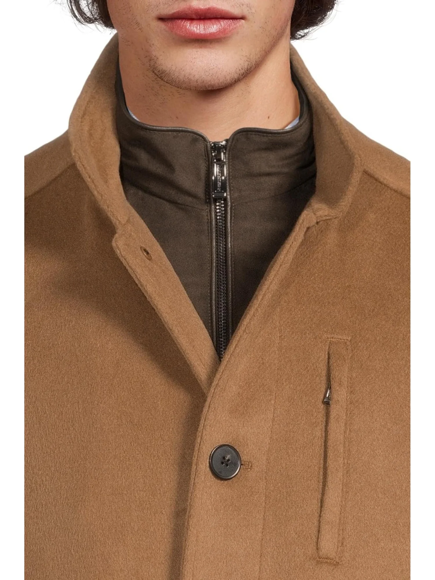 Пальто Johnston & Murphy Upton Car Coat — изображение 4 из 5, цвет виски