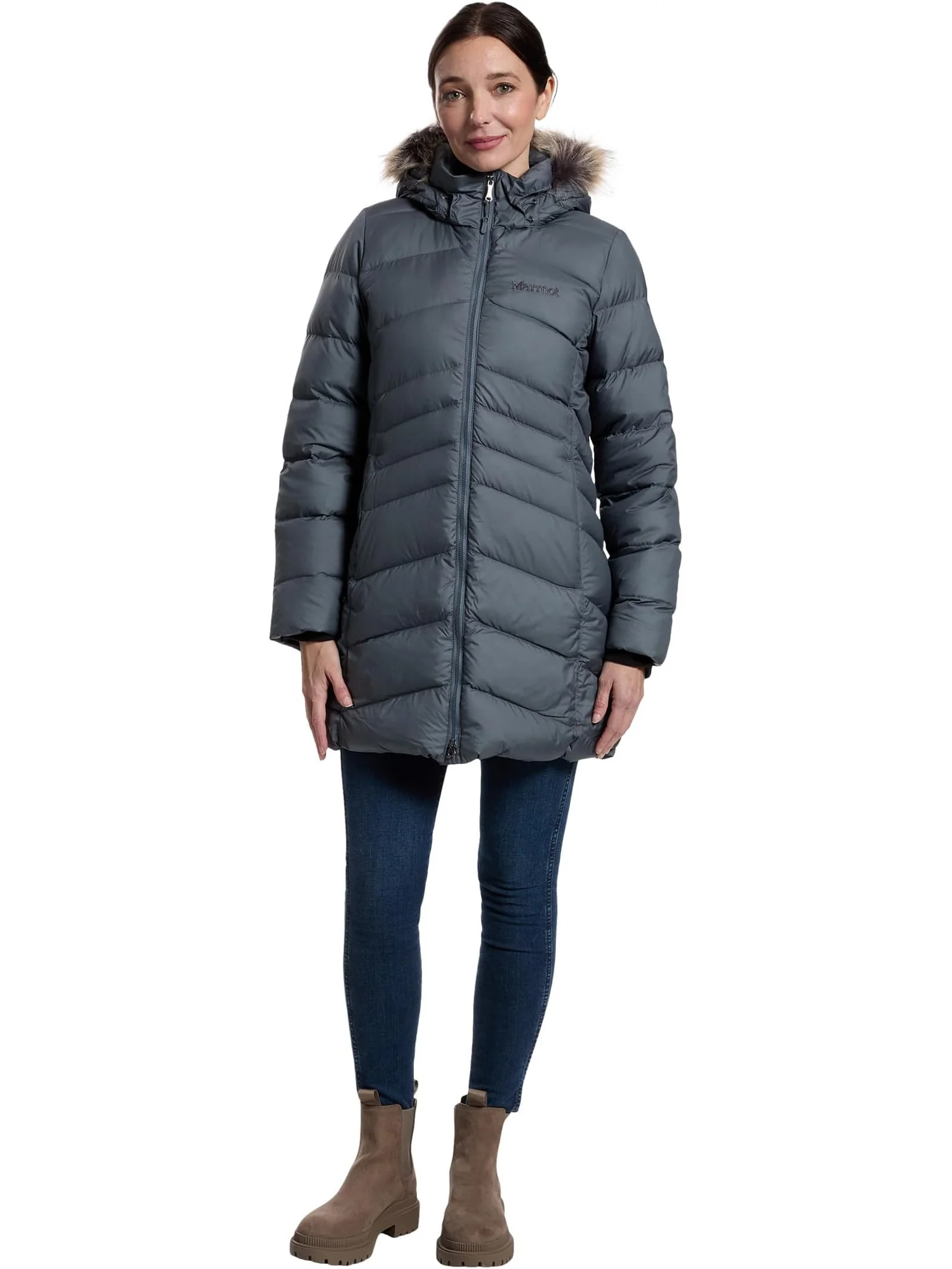 Женское пальто Montreal Marmot — изображение 6 из 6, сталь гранит
