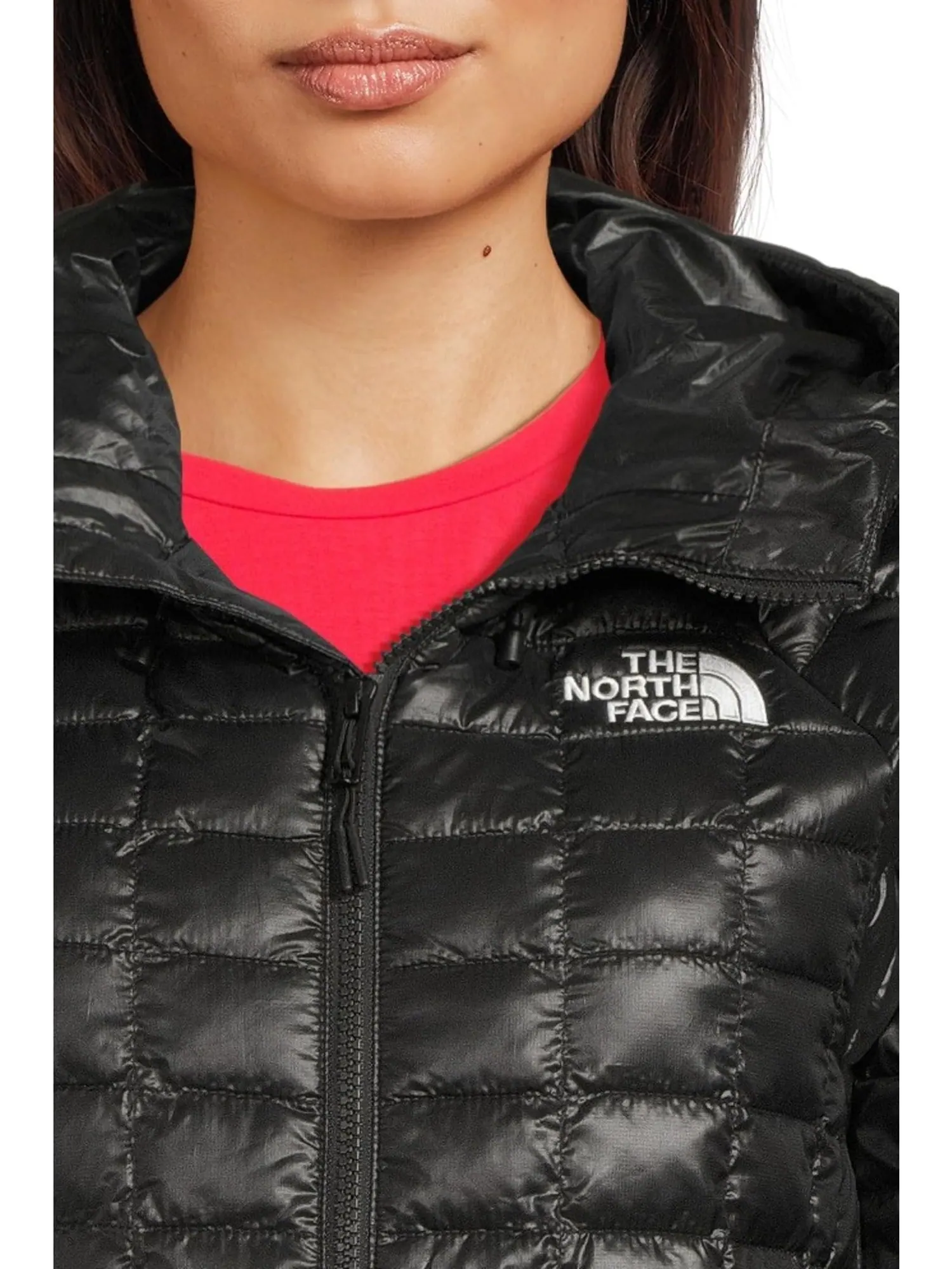 Женская парка с капюшоном THERMOBALL The North Face — изображение 4 из 5, черный