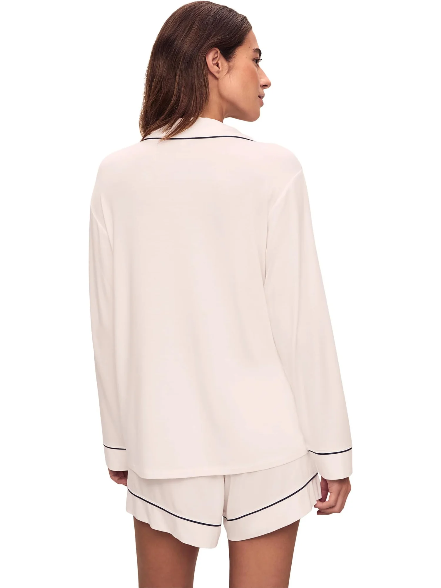 Пижама Eberjey Gisele Long Sleeve Top & Short PJ Set — изображение 2 из 3