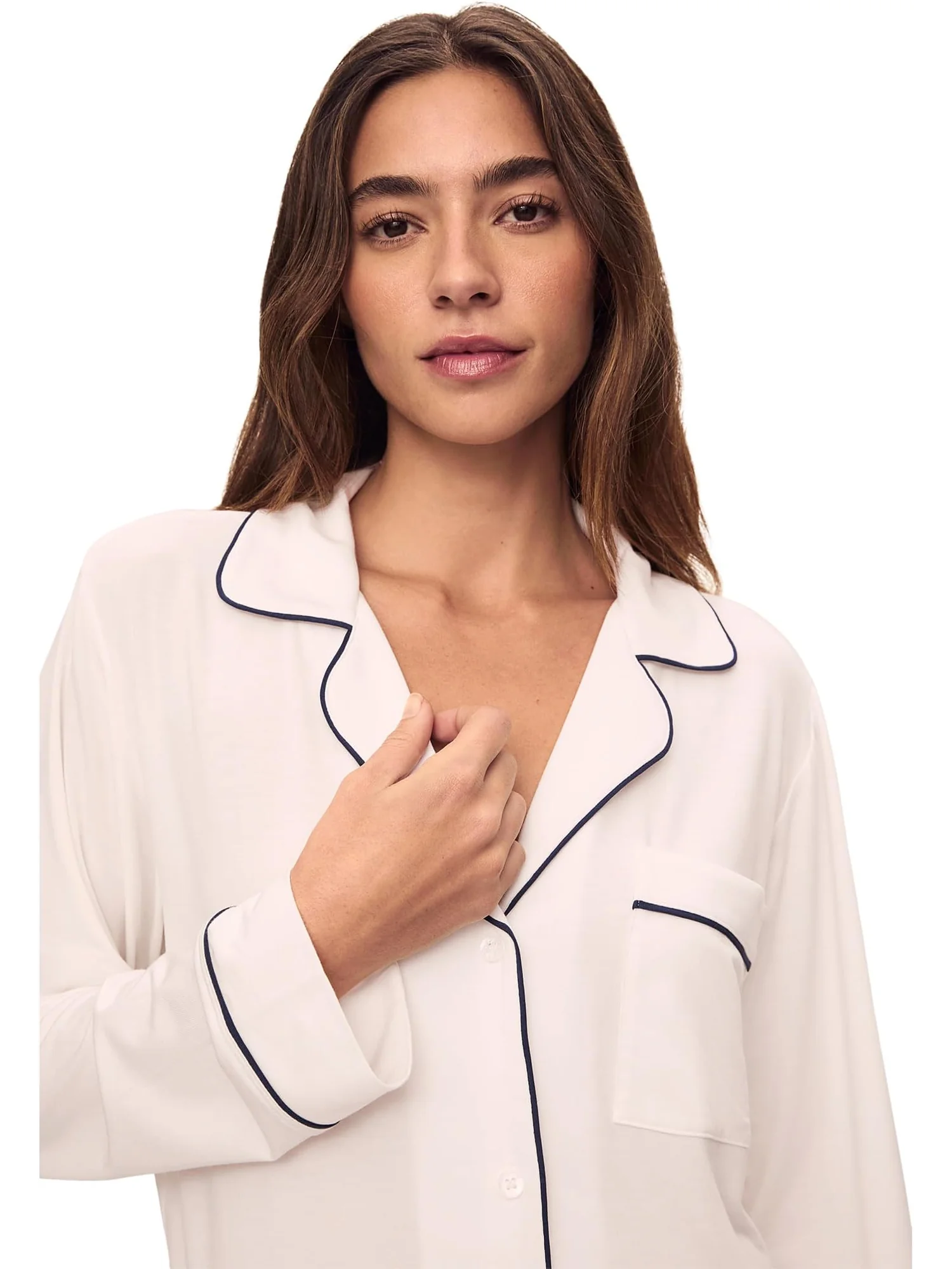 Пижама Eberjey Gisele Long Sleeve Top & Short PJ Set — изображение 3 из 3