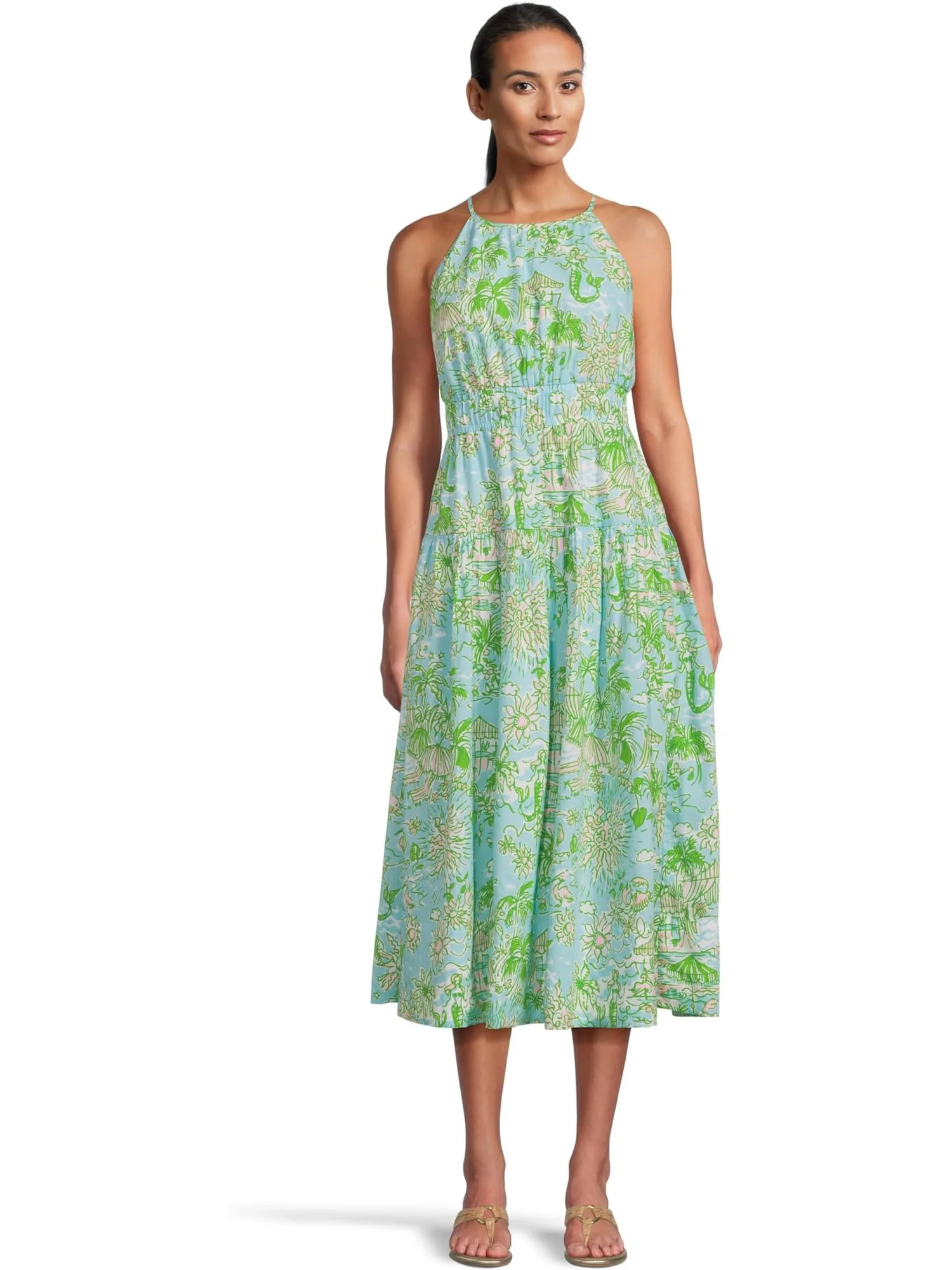 Платье Lilly Pulitzer Talullah Maxi Dress — синий