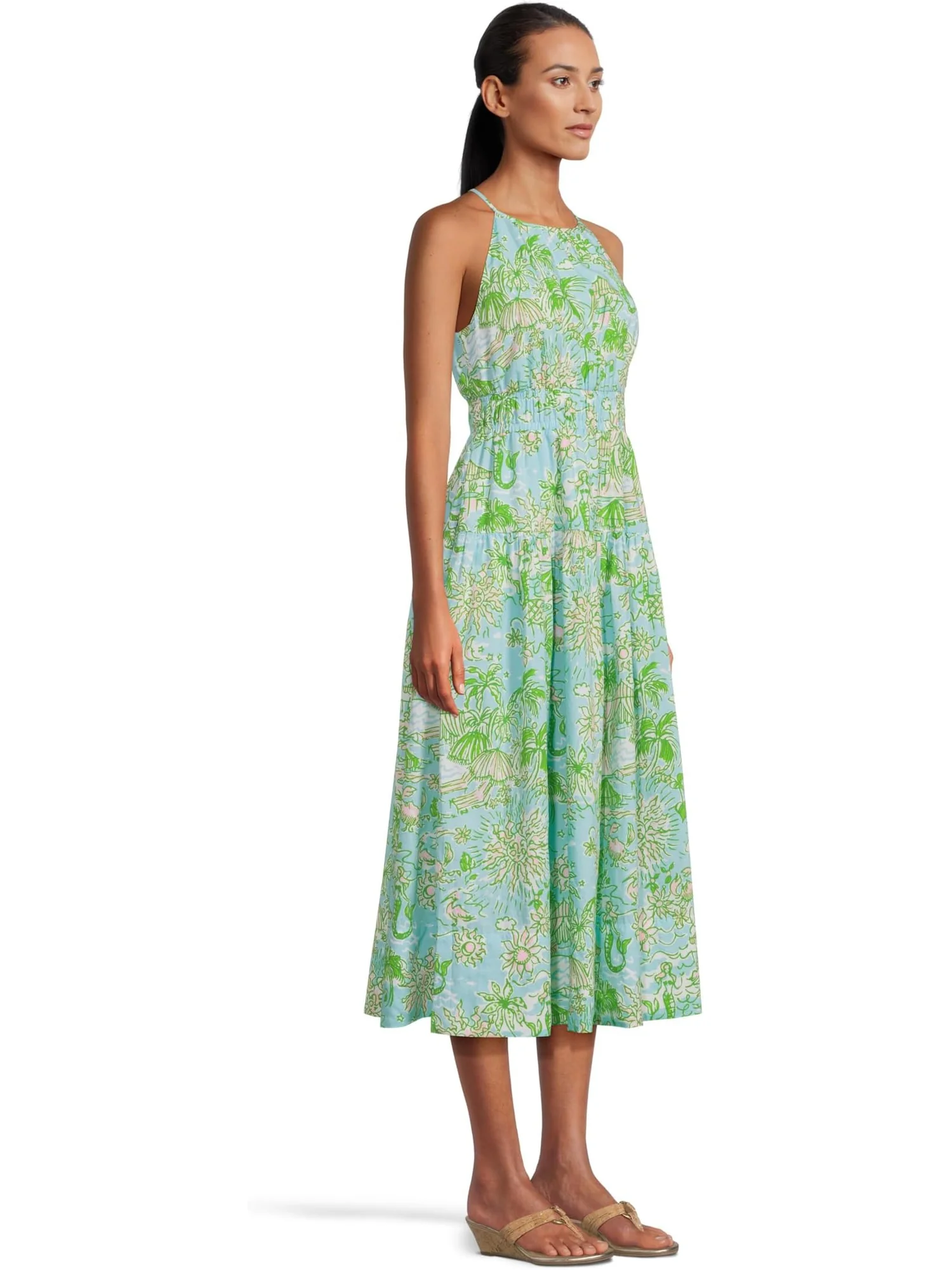 Платье Lilly Pulitzer Talullah Maxi Dress — изображение 2 из 4, синий