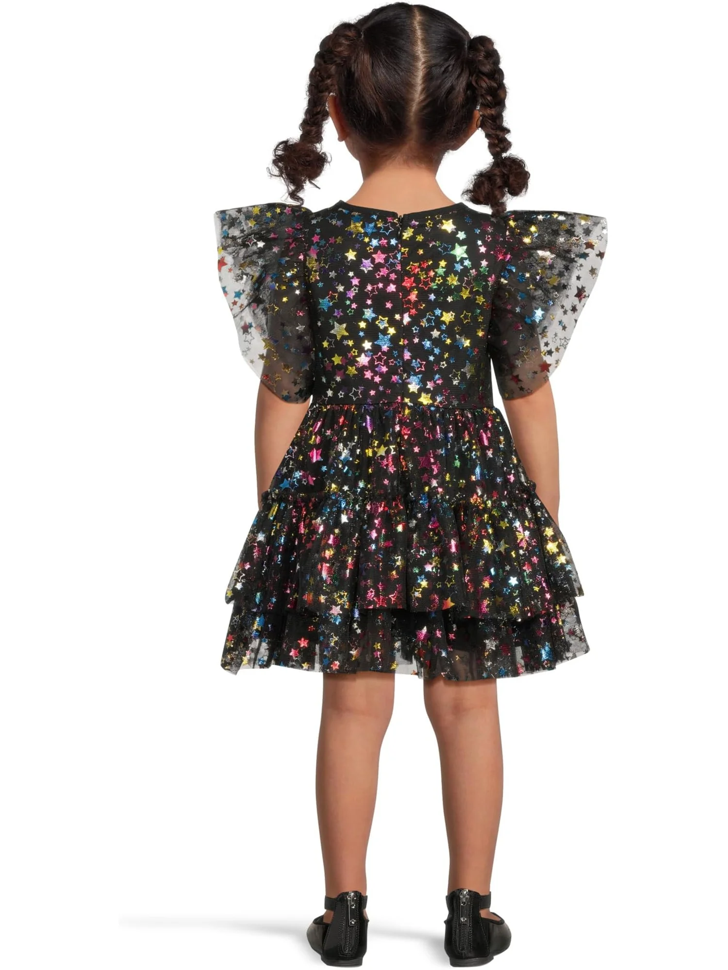 Платье Lola and The Boys Shining Rainbow Star Tulle Dress — изображение 2 из 3, черный