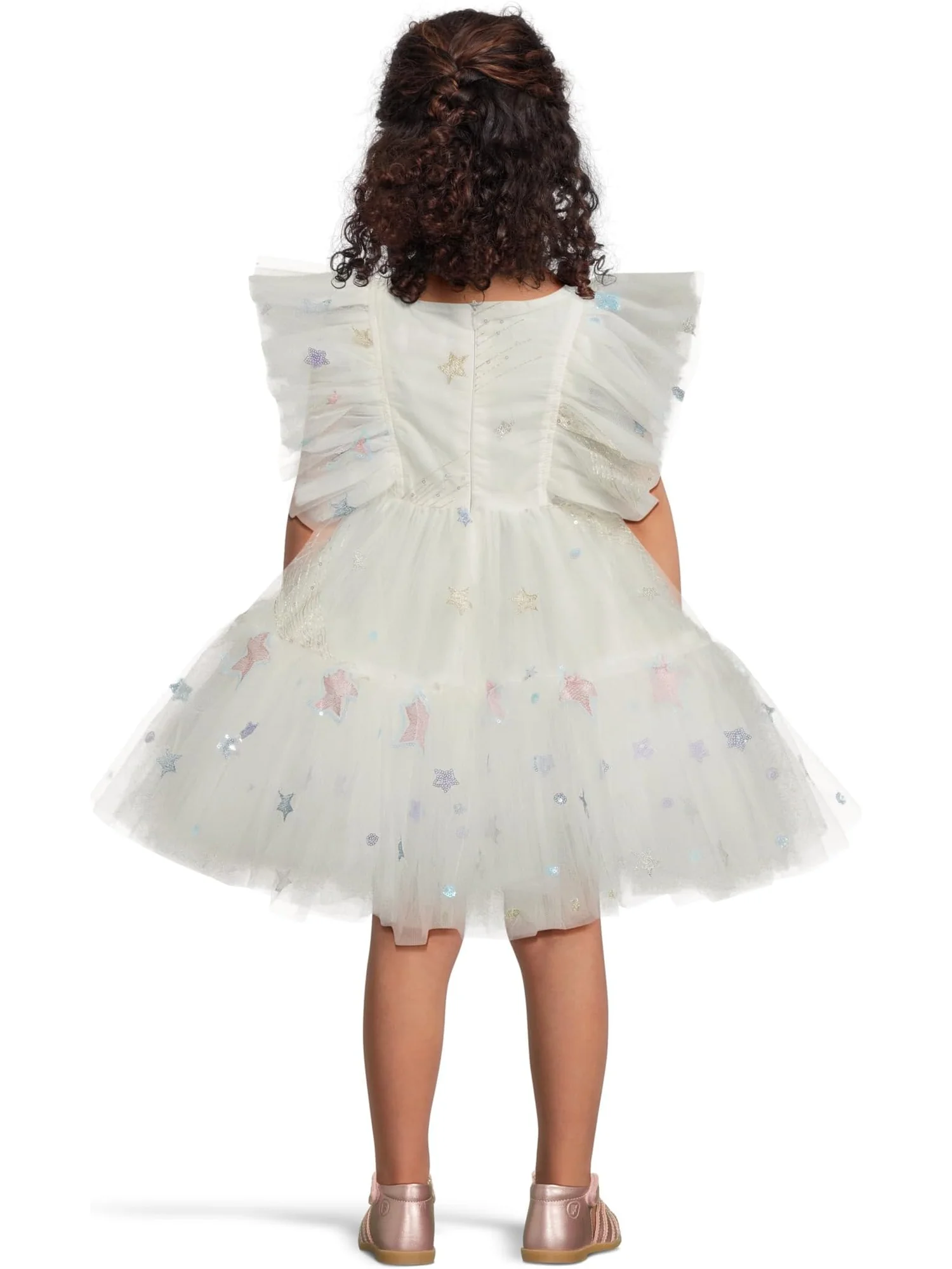 Платье Lola and The Boys Shooting Star Tulle Dress — изображение 2 из 3, белый