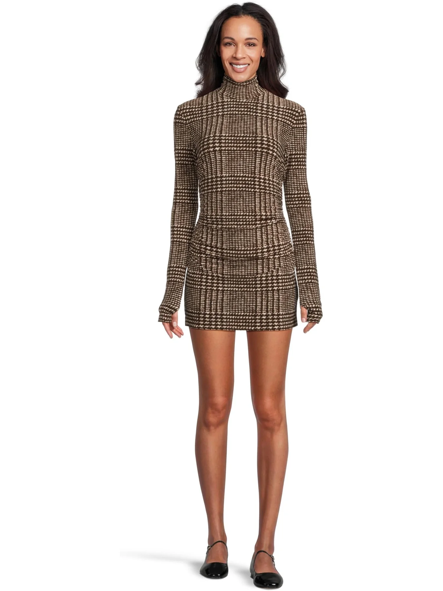 Платье Norma Kamali Long Sleeve Turtleneck Pickleball Dress