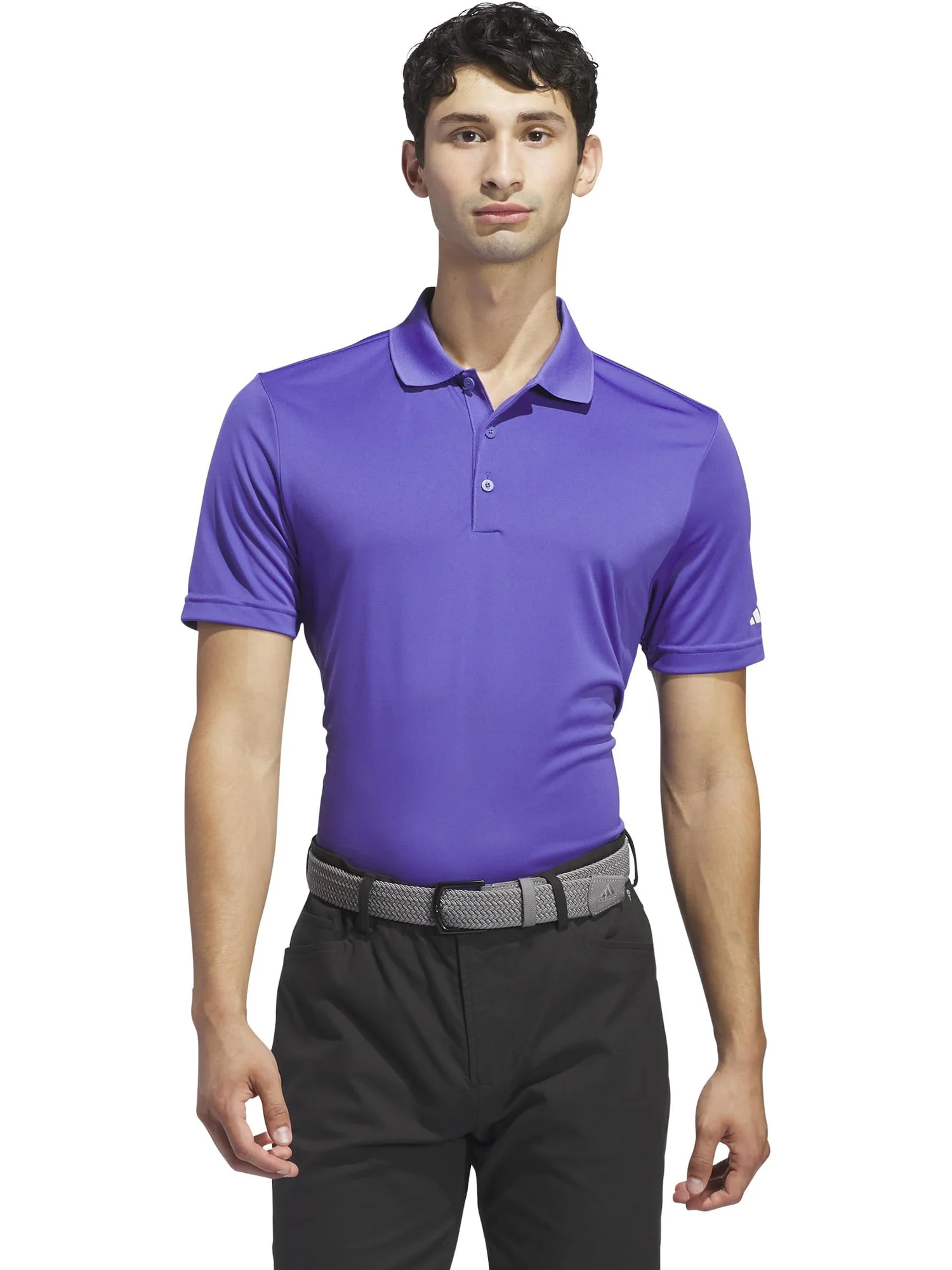 Поло adidas Golf adi Performance Short Sleeve Golf Polo Shirt — изображение 1 из 5, фиолетовый