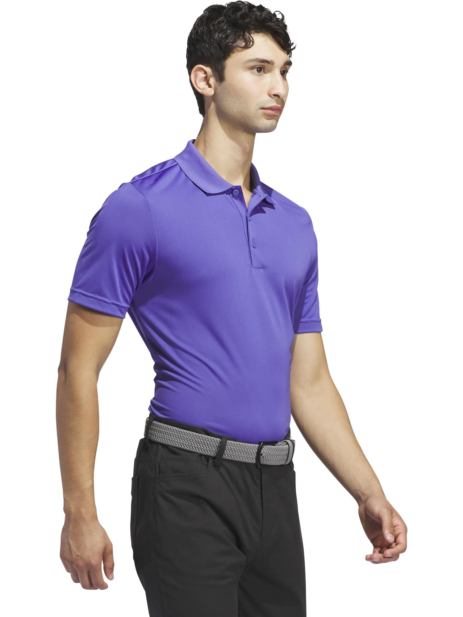 Поло adidas Golf adi Performance Short Sleeve Golf Polo Shirt — изображение 5 из 5, фиолетовый