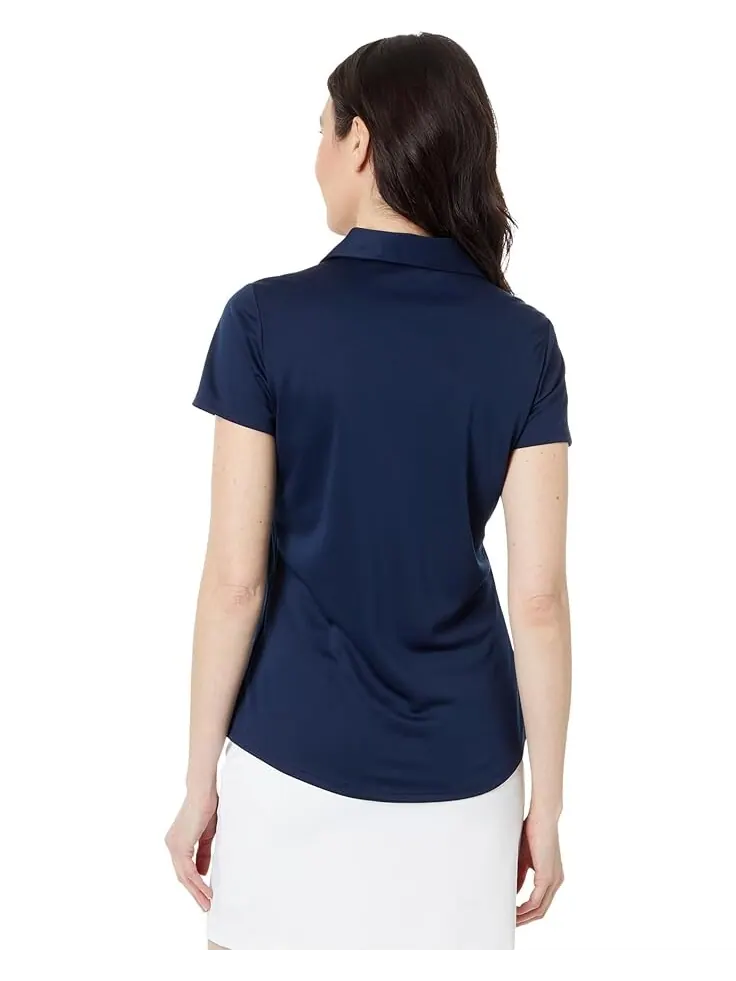 Поло adidas Golf Performance Solid Short Sleeve — изображение 2 из 4, темно-синий