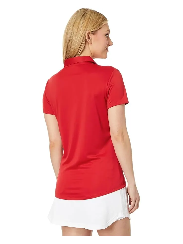 Поло adidas Performance Solid Golf Polo Shirt — изображение 2 из 4, красный