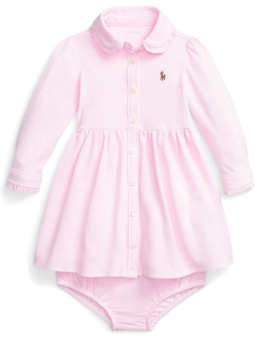Платье Polo Ralph Lauren Kids Oxford Mesh Dress & Bloomer