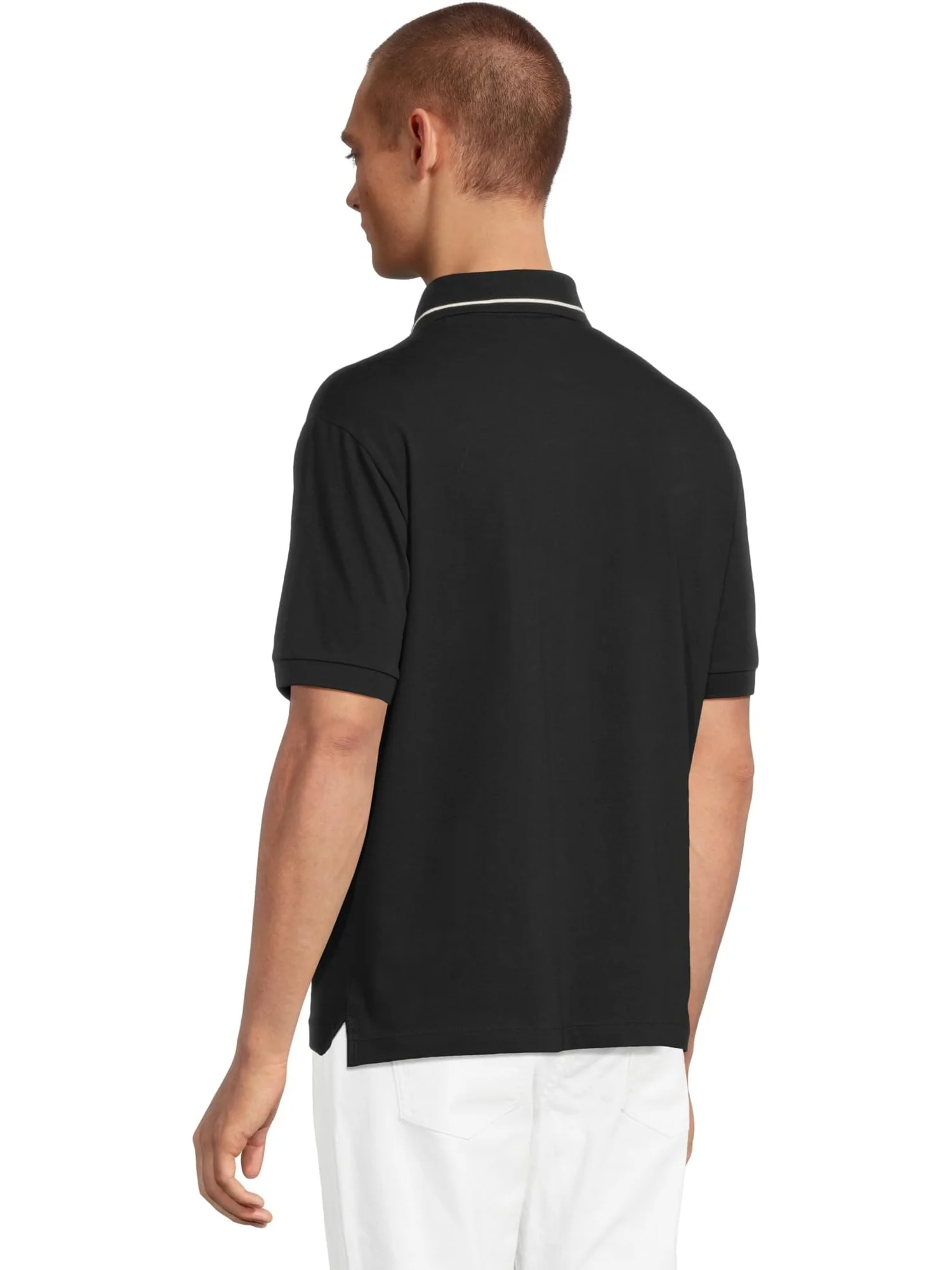 Поло Armani Exchange Milano/New York Logo Polo Shirt — изображение 3 из 5, глубокий темно-синий