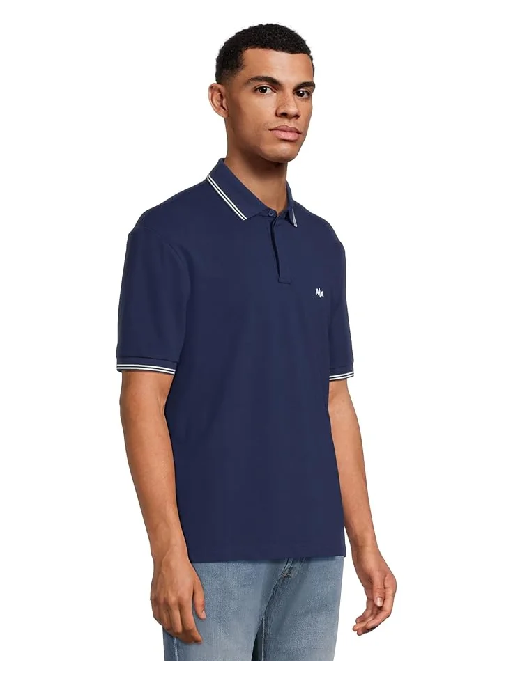 Мужская поло Armani Exchange Essential Logo — изображение 2 из 5, синий