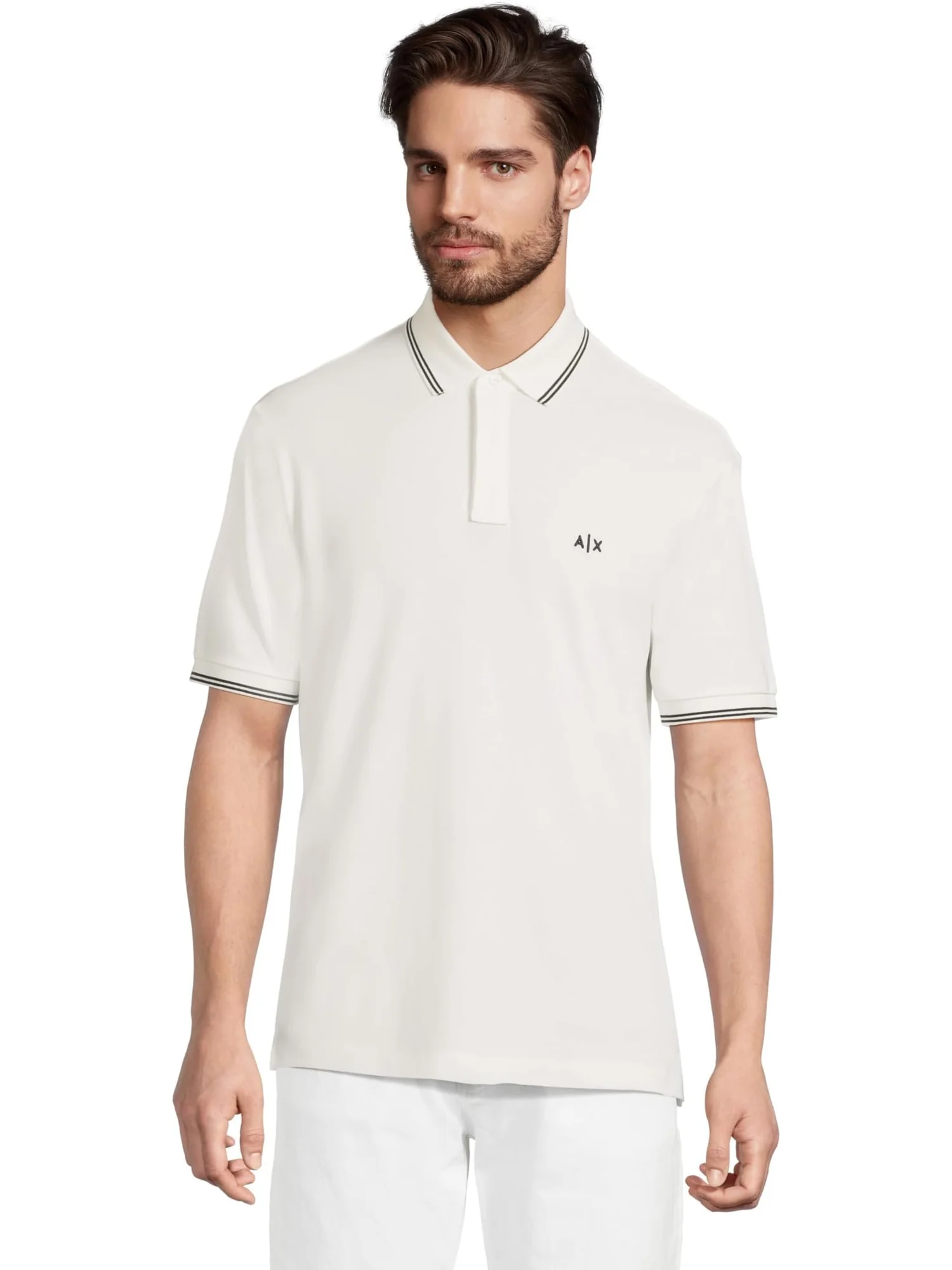 Поло Armani Exchange Essential Logo Polo — белый