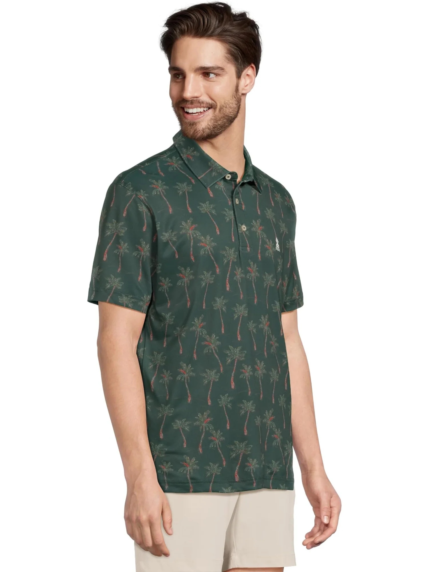 Поло Chubbies The Brushstroke Palm — изображение 2 из 5, темный зеленый