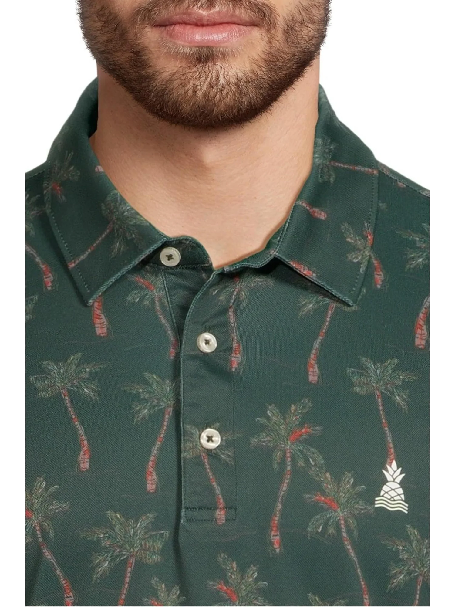 Поло Chubbies The Brushstroke Palm — изображение 4 из 5, темный зеленый