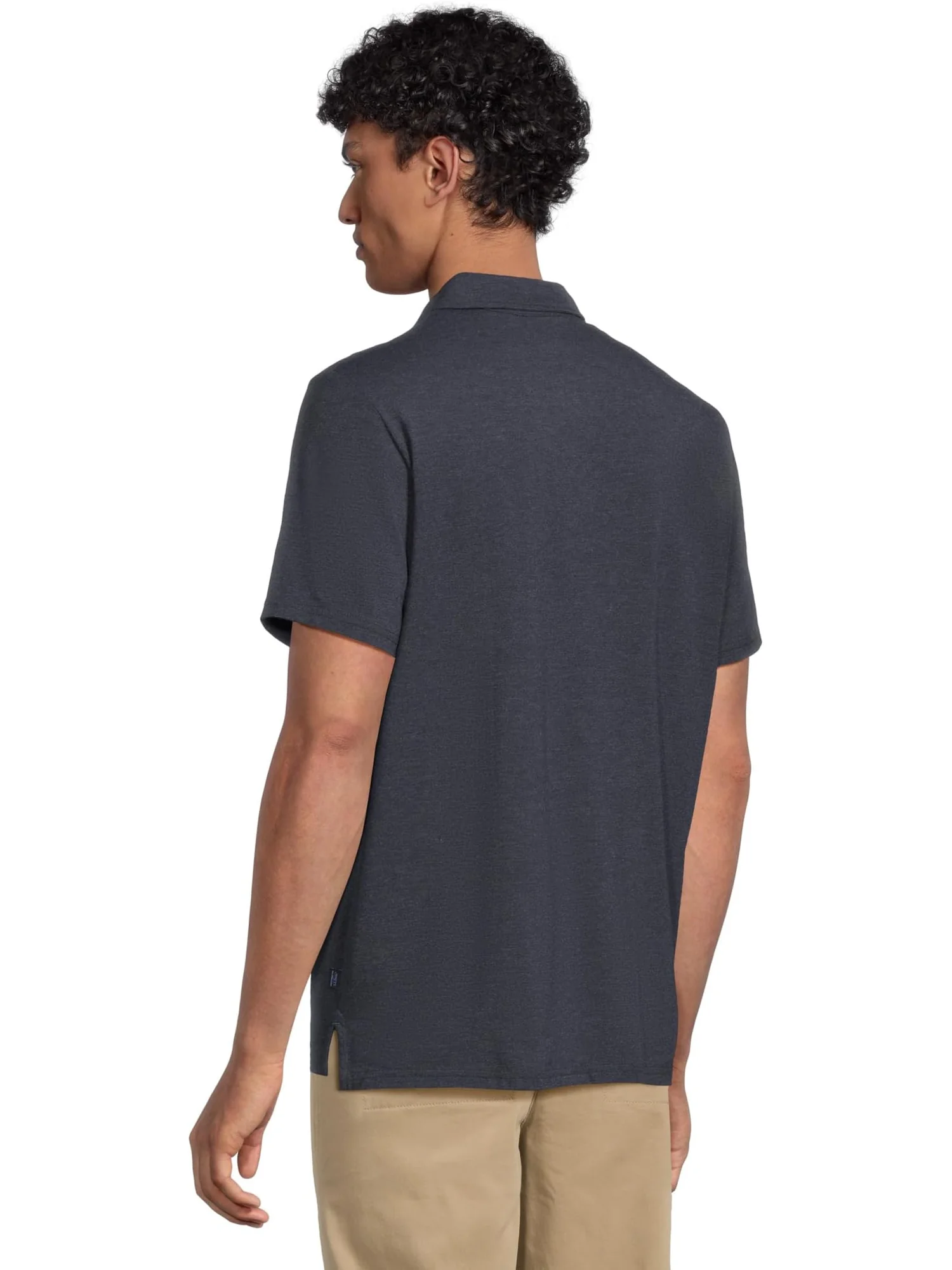 Поло L.L.Bean Comfort Stretch Performance Pima Polo Short-sleeve — изображение 3 из 5, темный индиго