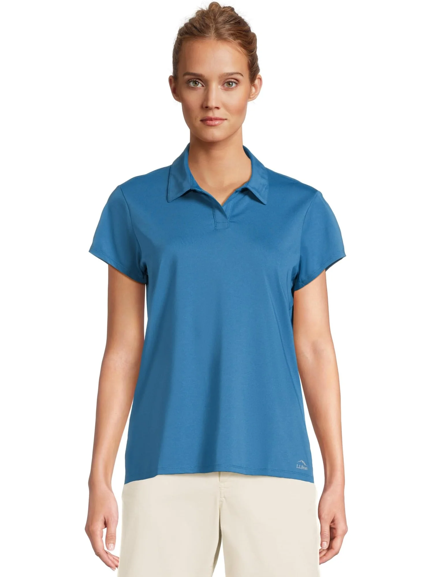 Поло L.L.Bean Access Trail Polo Short Sleeve — изображение 1 из 5, синий