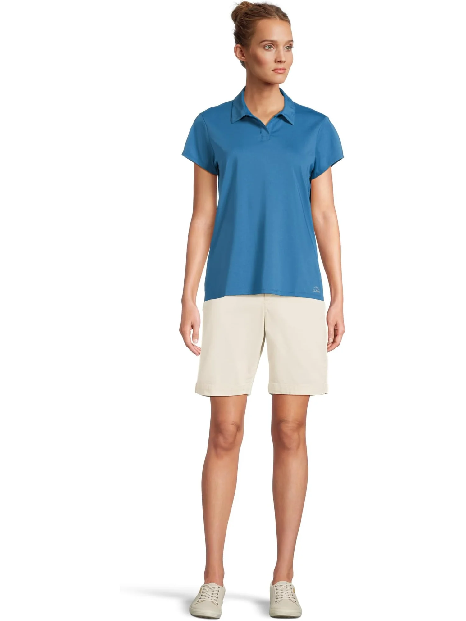 Поло L.L.Bean Access Trail Polo Short Sleeve — изображение 5 из 5, синий