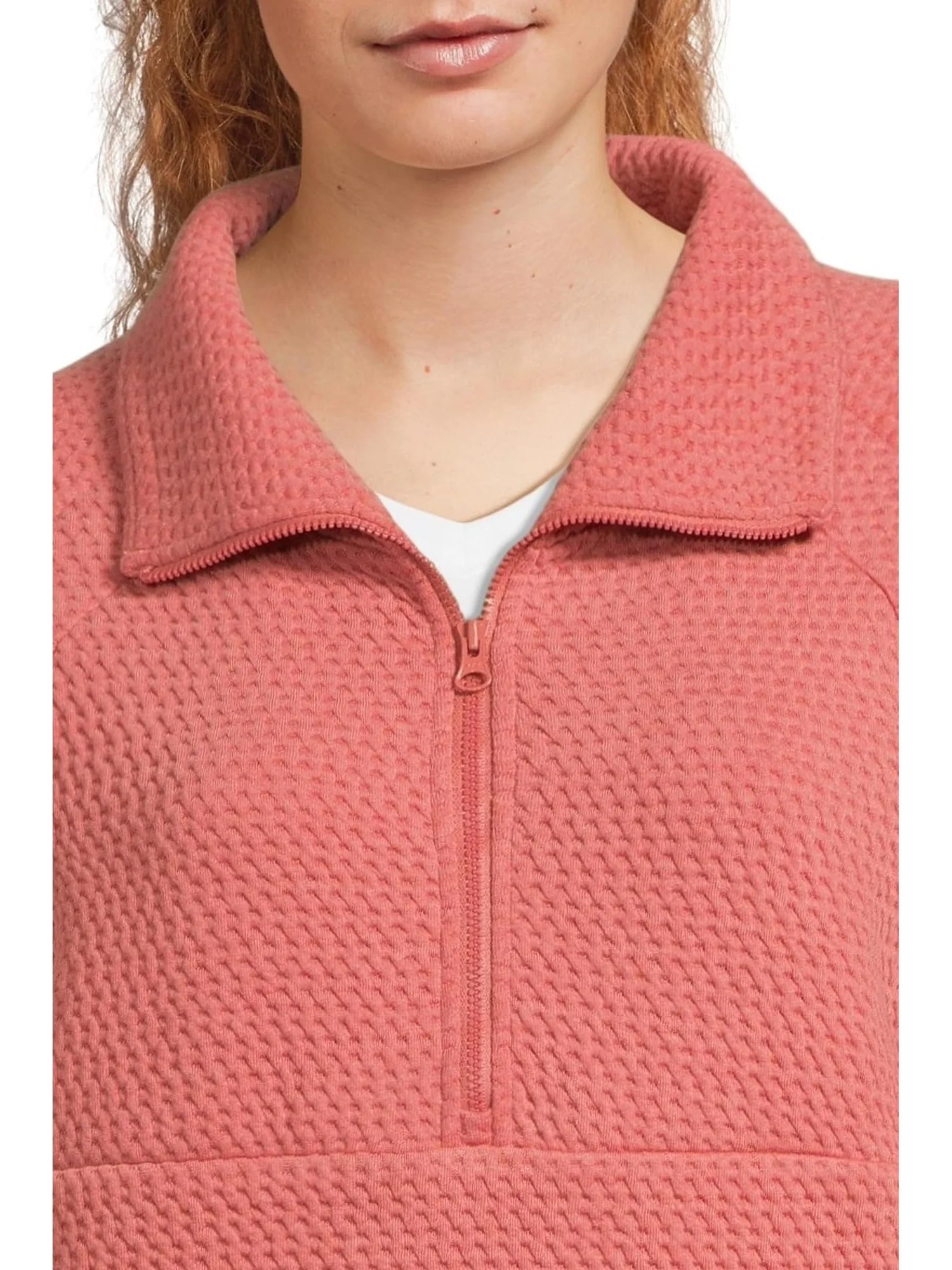 Пуловер L.L.Bean Ridgeknit Half Zipper Pullover — изображение 4 из 5, сиенна