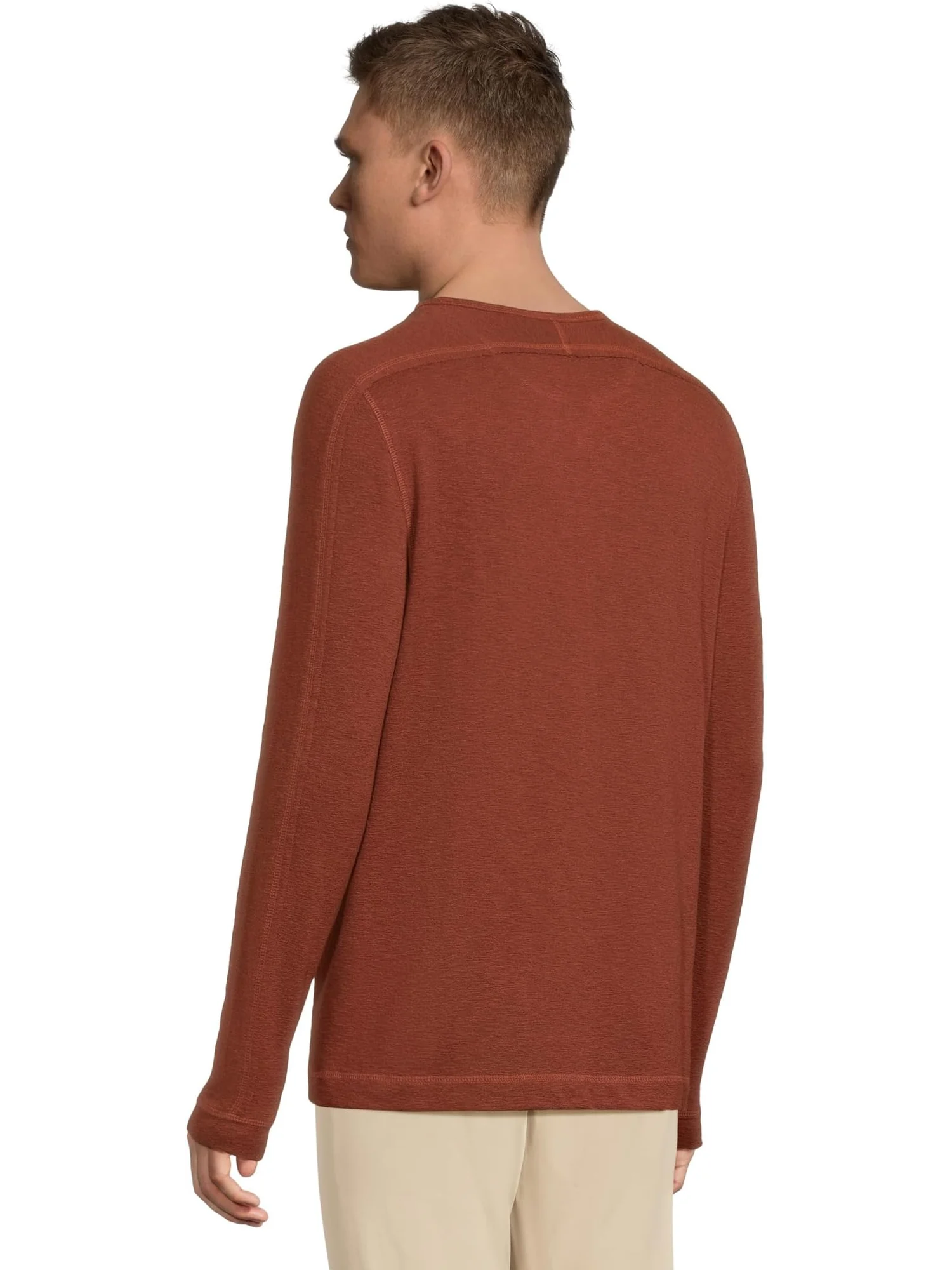 Пуловер Johnston & Murphy Split-neck Pullover — изображение 3 из 5, оранжевый
