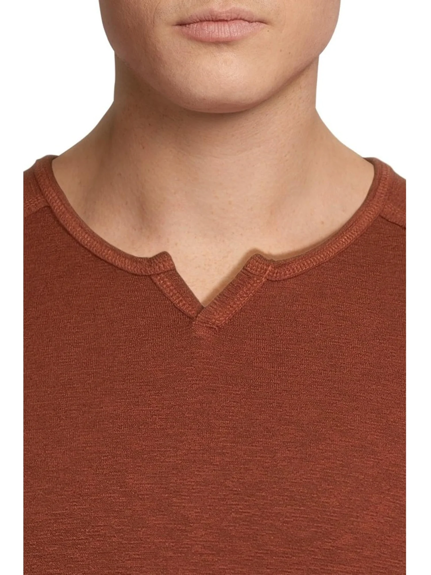 Пуловер Johnston & Murphy Split-neck Pullover — изображение 4 из 5, оранжевый