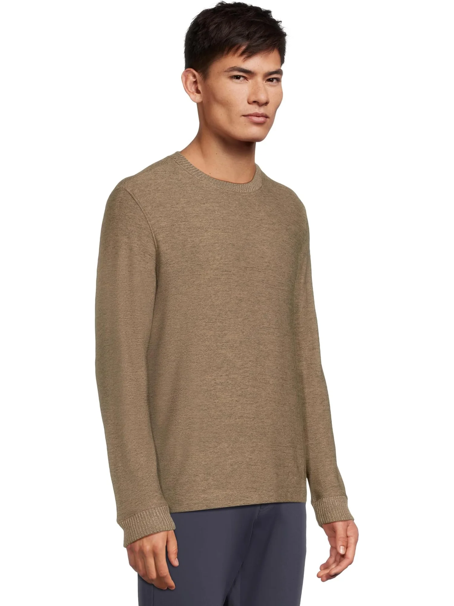 Пуловер Johnston & Murphy Melange Pullover — изображение 2 из 5, овсяный