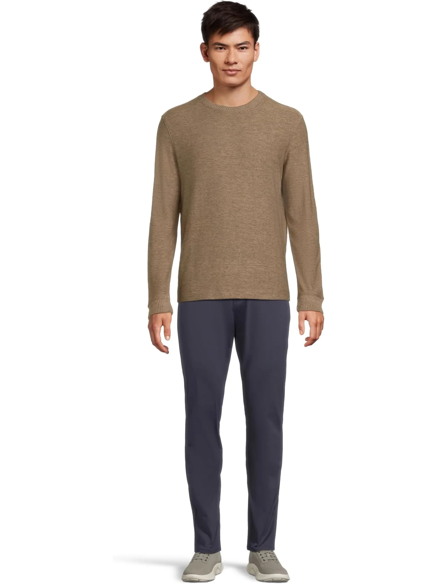 Пуловер Johnston & Murphy Melange Pullover — изображение 5 из 5, овсяный