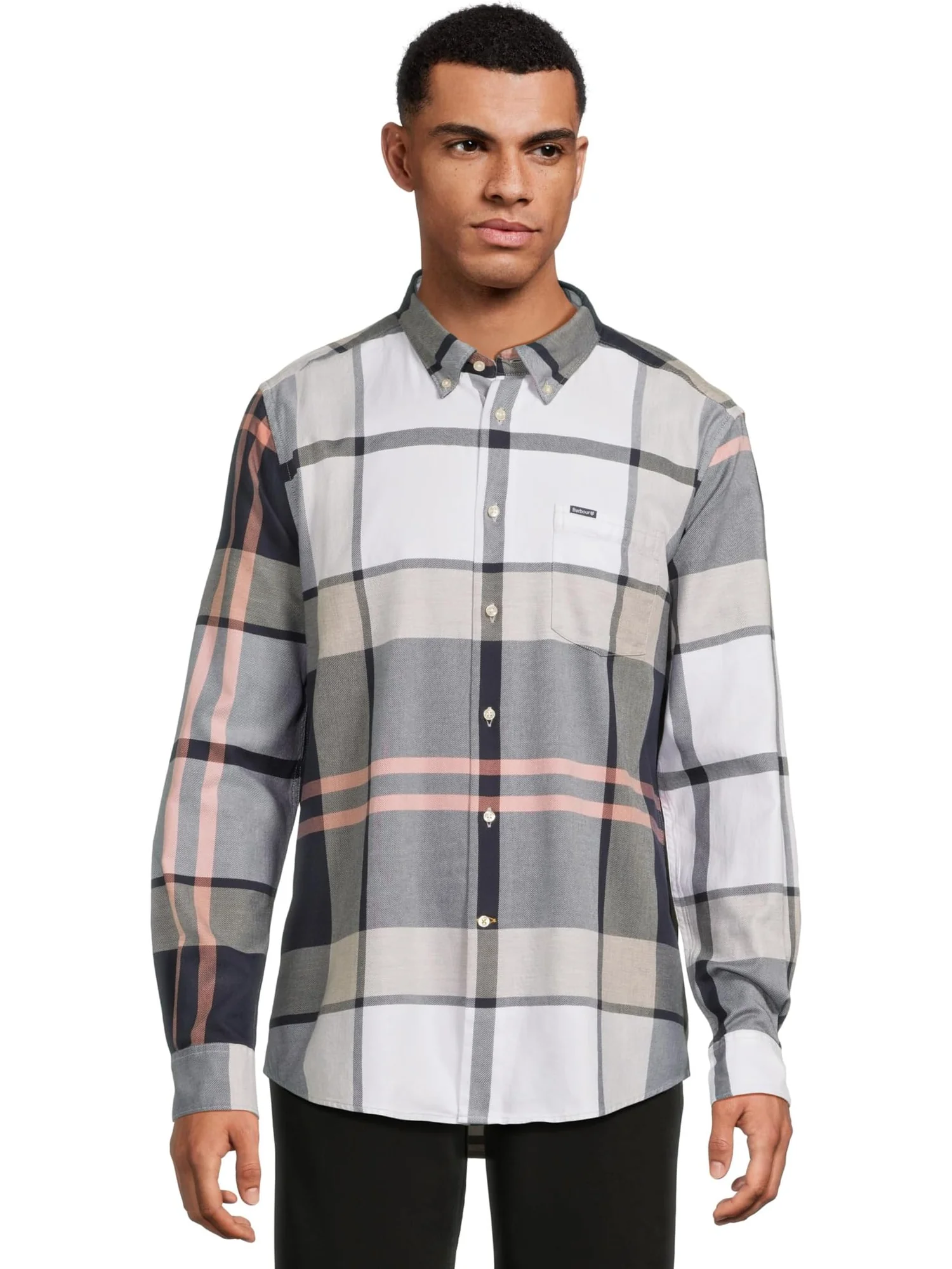 Рубашка Barbour Barbour Dunoon Taillored Shirt — изображение 1 из 5, речной камень