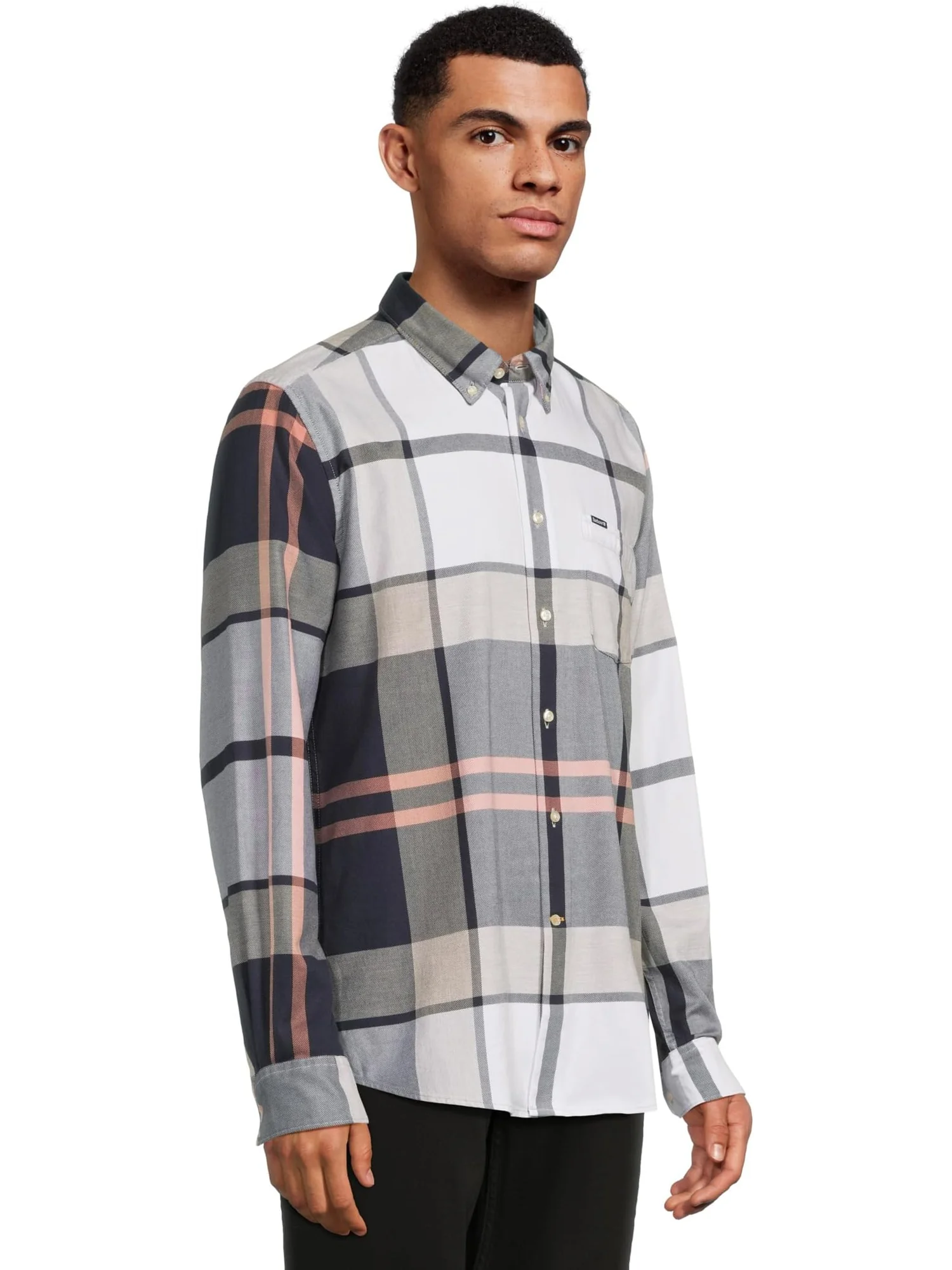 Рубашка Barbour Barbour Dunoon Taillored Shirt — изображение 2 из 5, речной камень