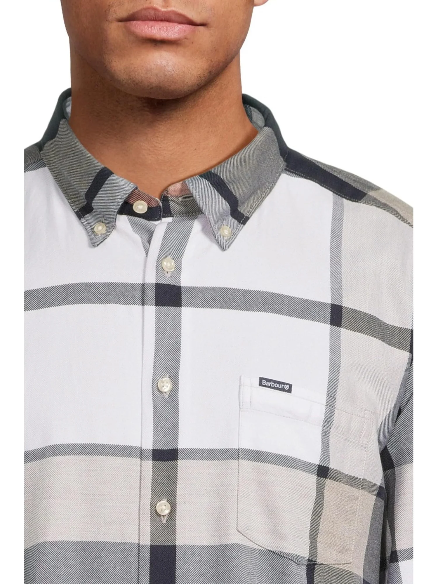Рубашка Barbour Barbour Dunoon Taillored Shirt — изображение 4 из 5, речной камень