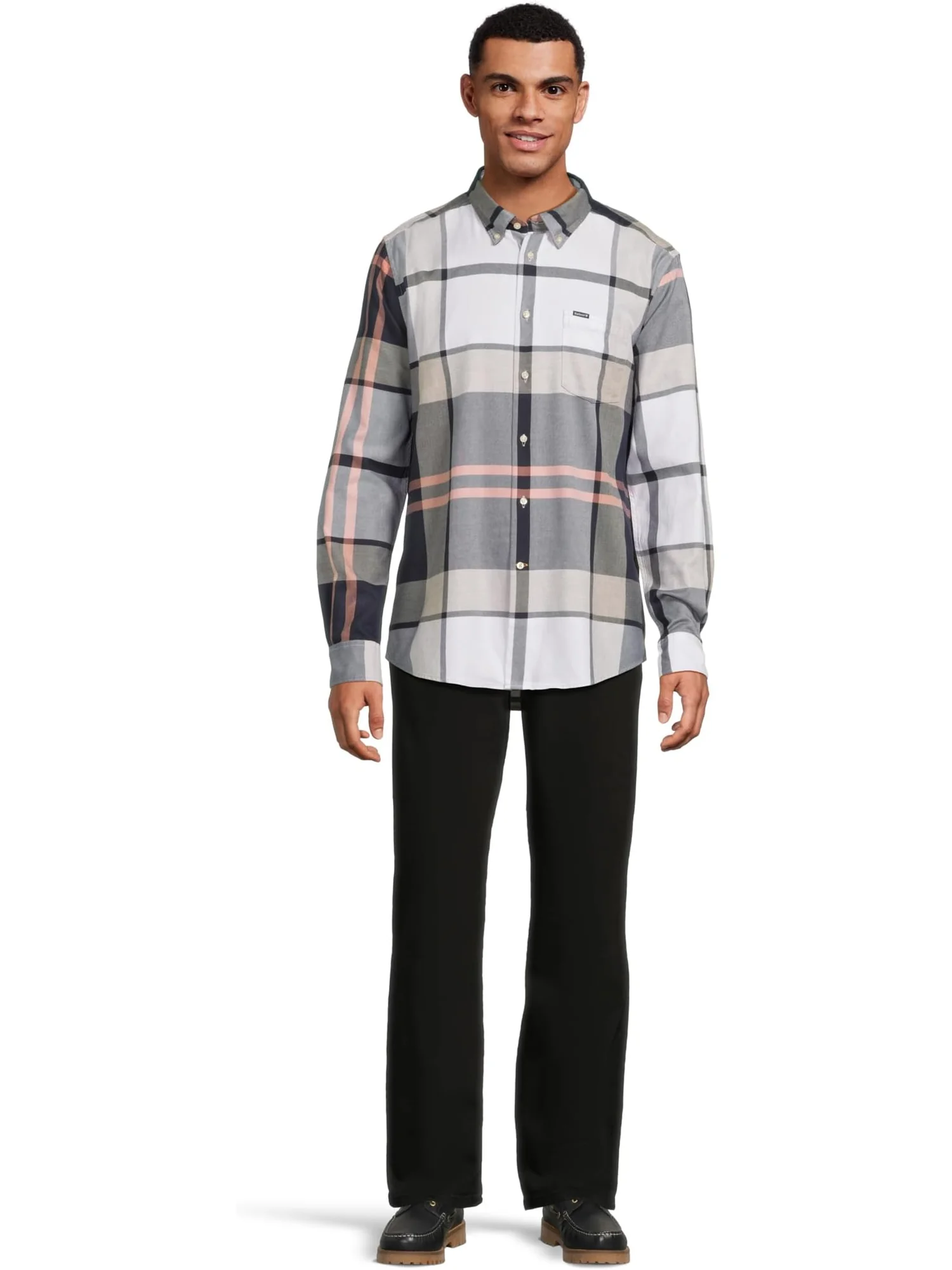 Рубашка Barbour Barbour Dunoon Taillored Shirt — изображение 5 из 5, речной камень