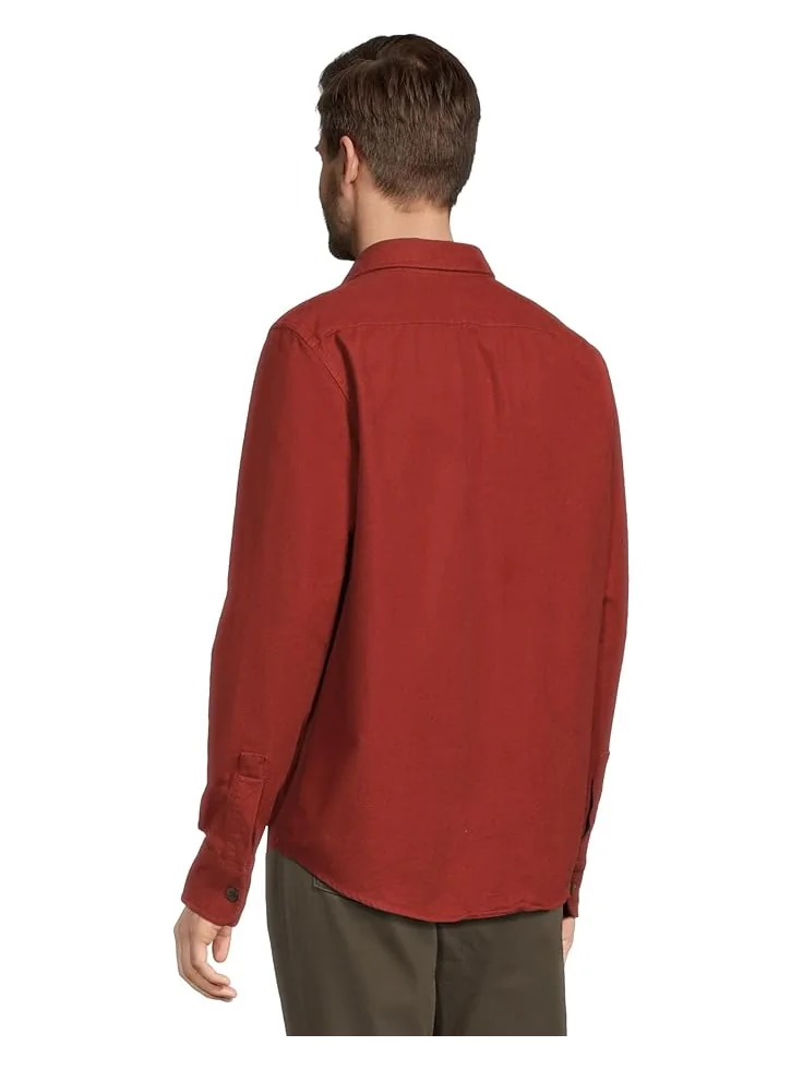 Мужская рубашка L.L.Bean Signature 1933 Chamois Cloth — изображение 3 из 5, темно-рыжий