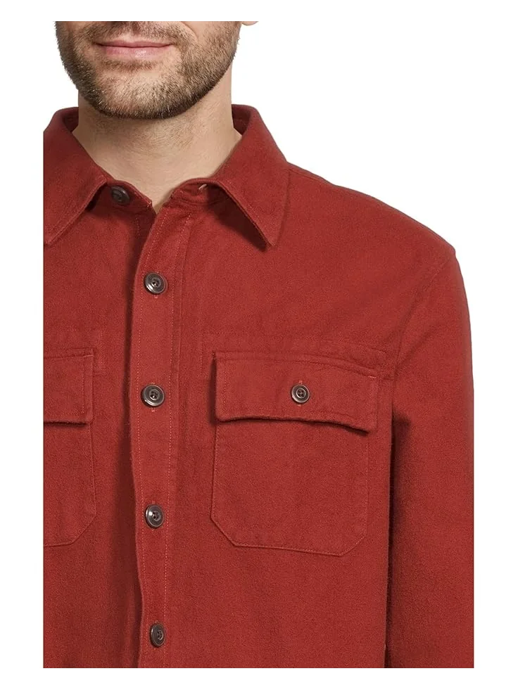 Мужская рубашка L.L.Bean Signature 1933 Chamois Cloth — изображение 4 из 5, темно-рыжий