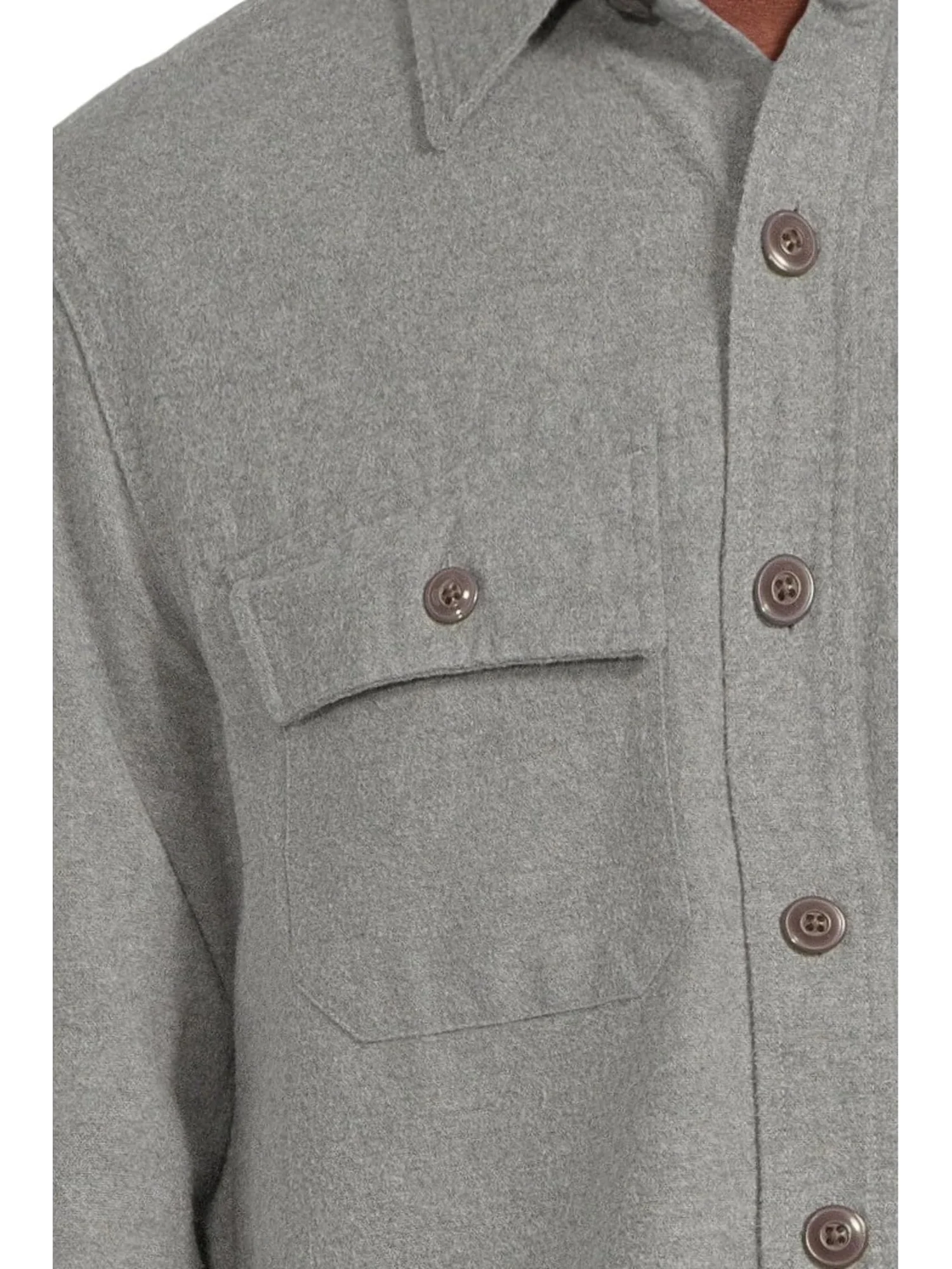 Рубашка L.L.Bean Signature 1933 Chamois Cloth Shirt — изображение 4 из 5, серый