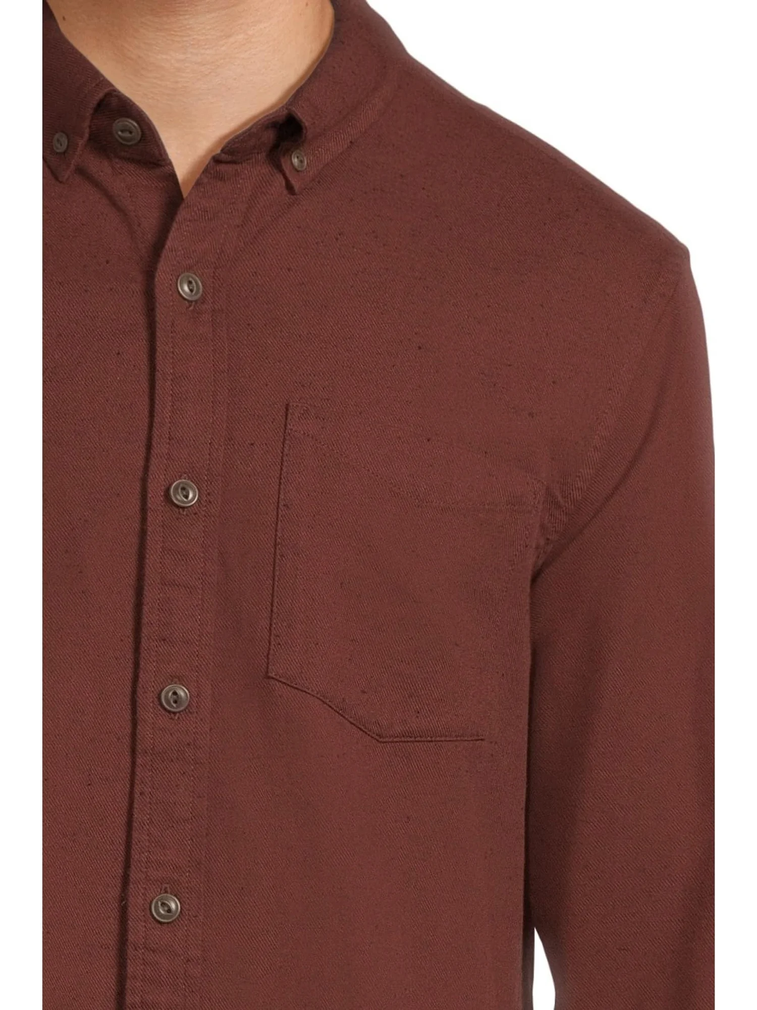 Рубашка L.L.Bean Signature Donegal Woven Long Sleeve Shirt — изображение 4 из 5, фиолетовый